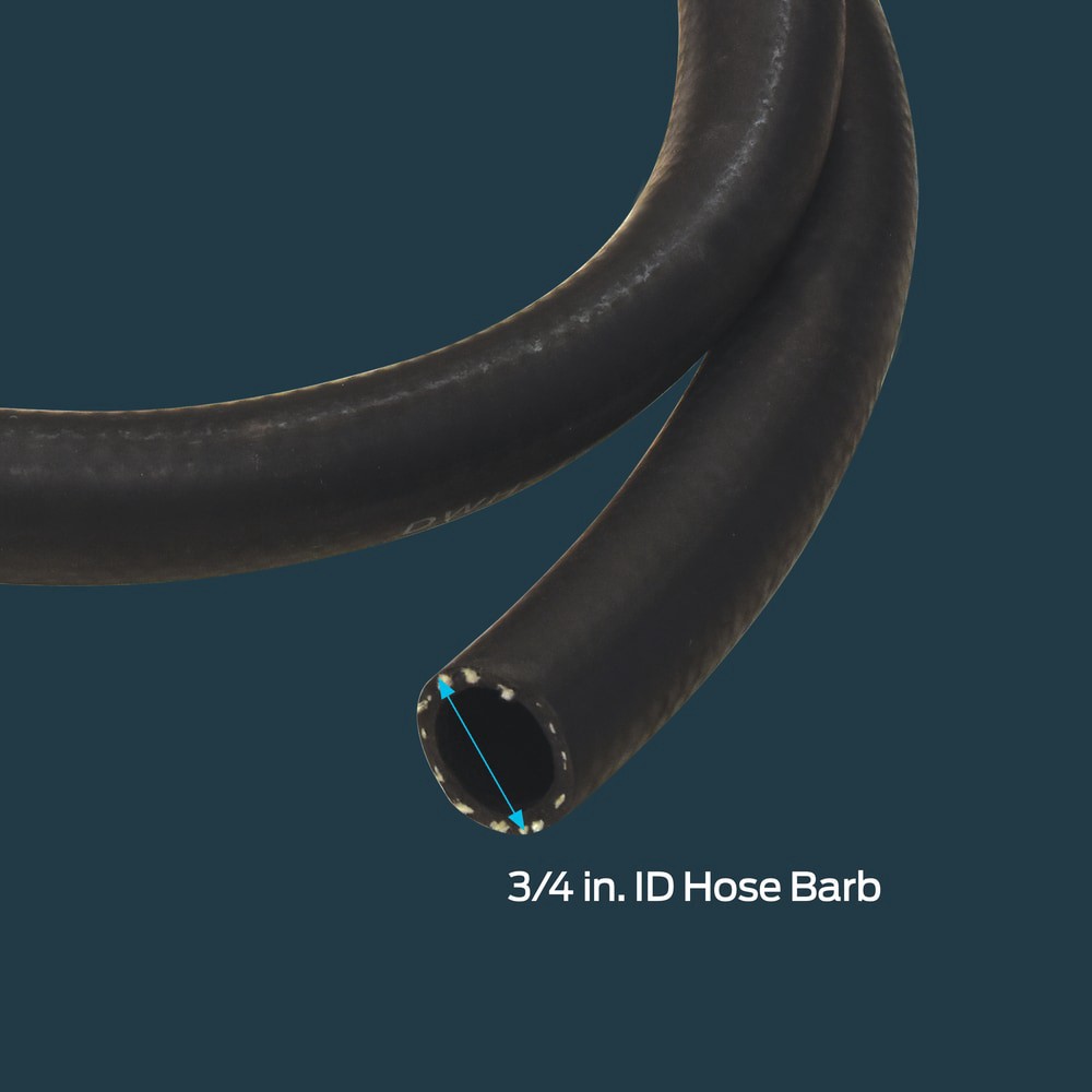 slide 2 of 3, EZ-FLO 10-ft 0.75 -in Hose barb Inlet x 0.75 -in Hose barb Outlet Rubber Dishwasher drain hose, 1 ct
