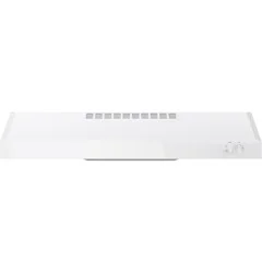 GE 30 inch Convertible 200-CFM White Under Cabinet Range Hood