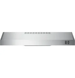 GE 30 inch Convertible 200-CFM Stainless steel Under Cabinet Range Hood