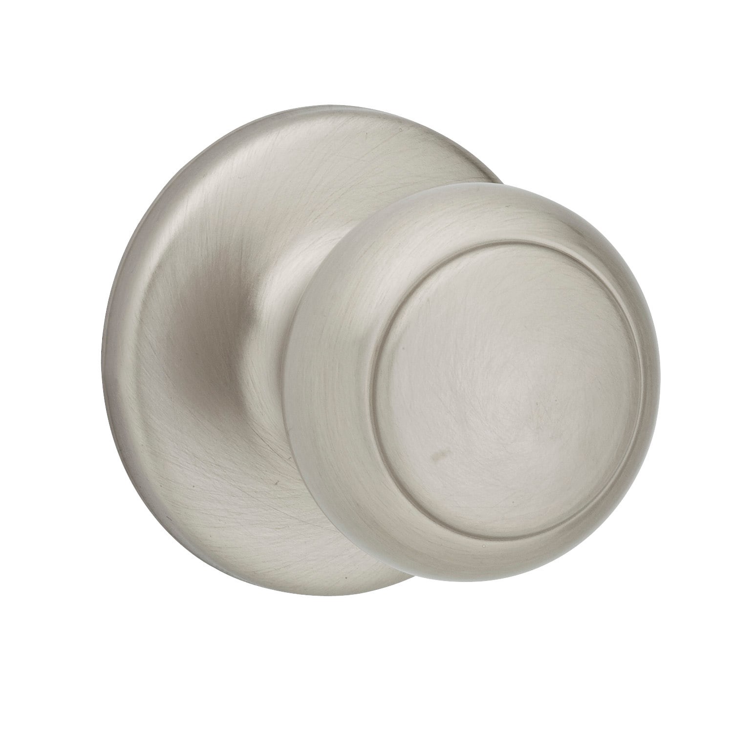 slide 1 of 6, Kwikset Cove Satin Nickel Interior or Hall/Closet Passage Door Knob, 1 ct