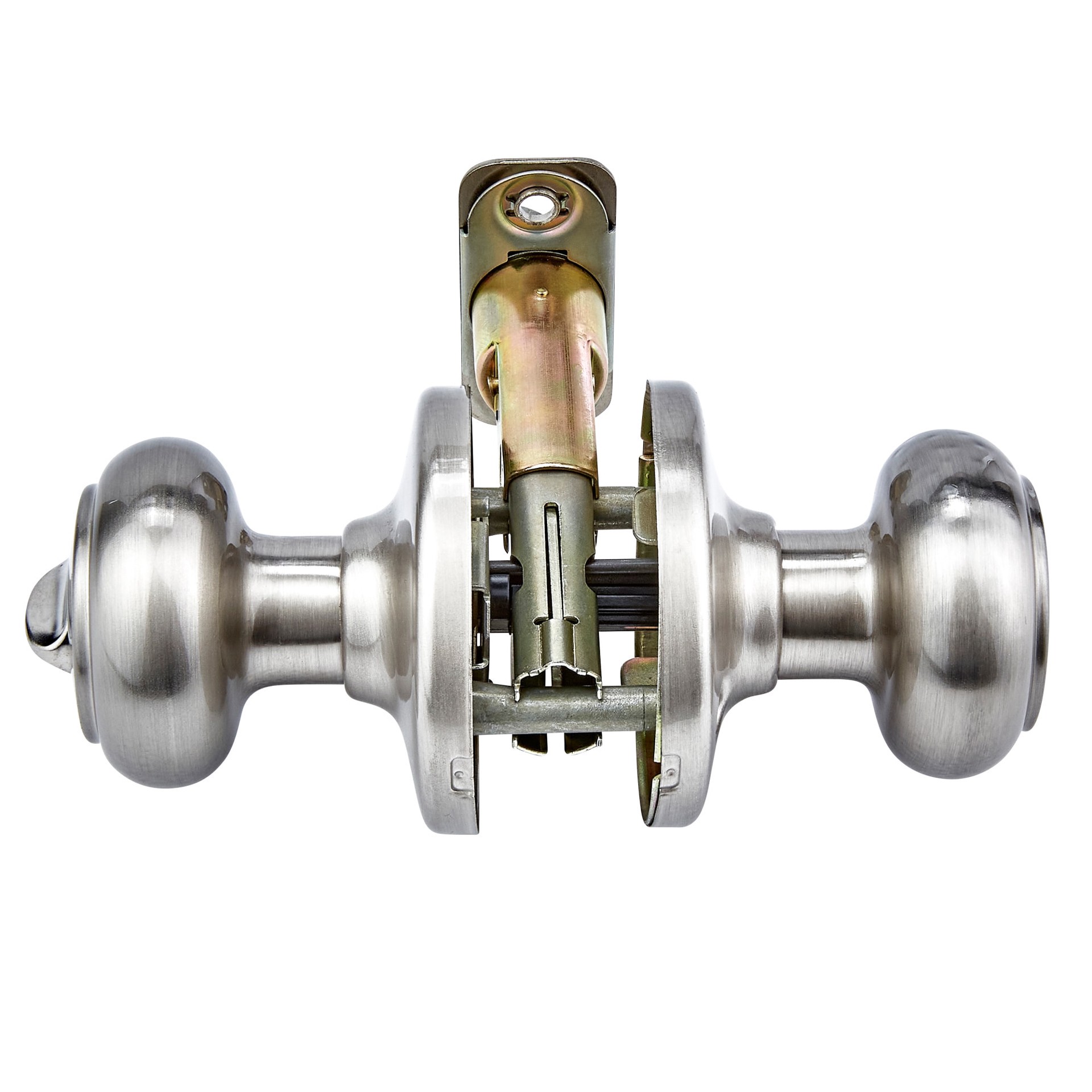 slide 5 of 6, Kwikset Cove Satin Nickel Interior or Bed/Bath Privacy Door Knob, 1 ct