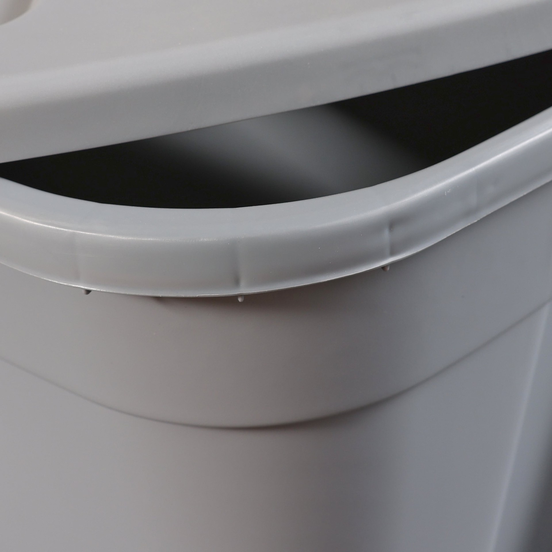 slide 5 of 6, Project Source Large 30 -Gallons ( 120 -Quarts ) Gray Heavy Duty Stackable Tote with Standard Snap Lid, 1 ct