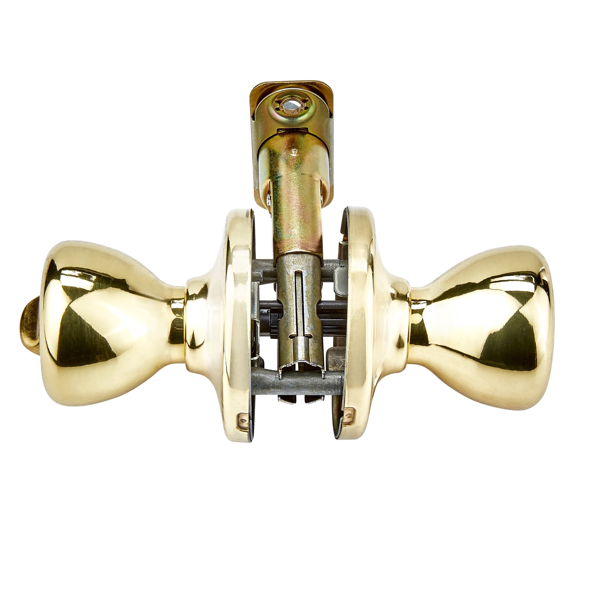 slide 4 of 6, Kwikset Tylo Polished Brass Interior or Bed/Bath Privacy Door Knob, 1 ct