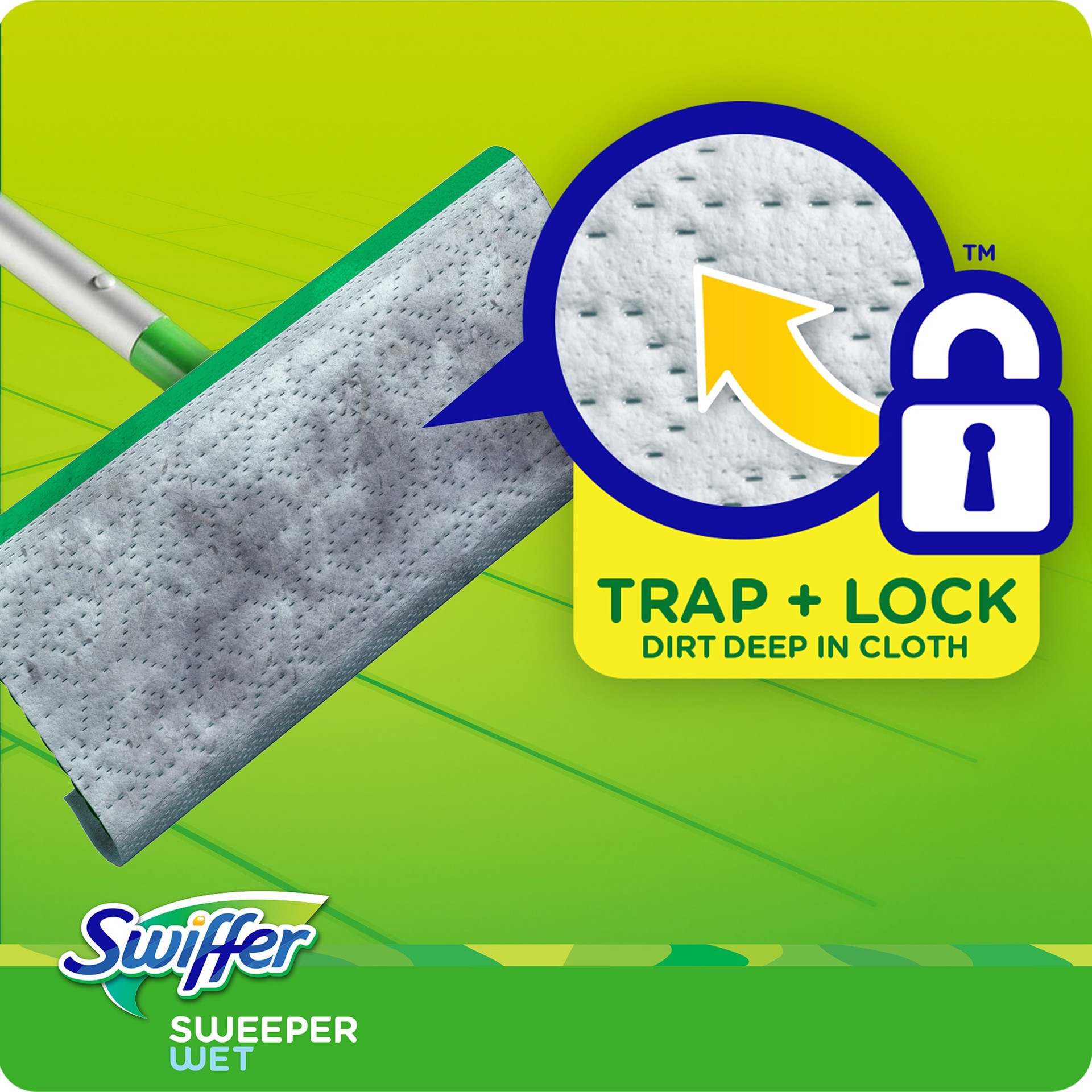 slide 3 of 6, Swiffer Sweeper Wet Fresh Scent Cellulose fiber/polypropylene Refill 24 -Pack, 1 ct