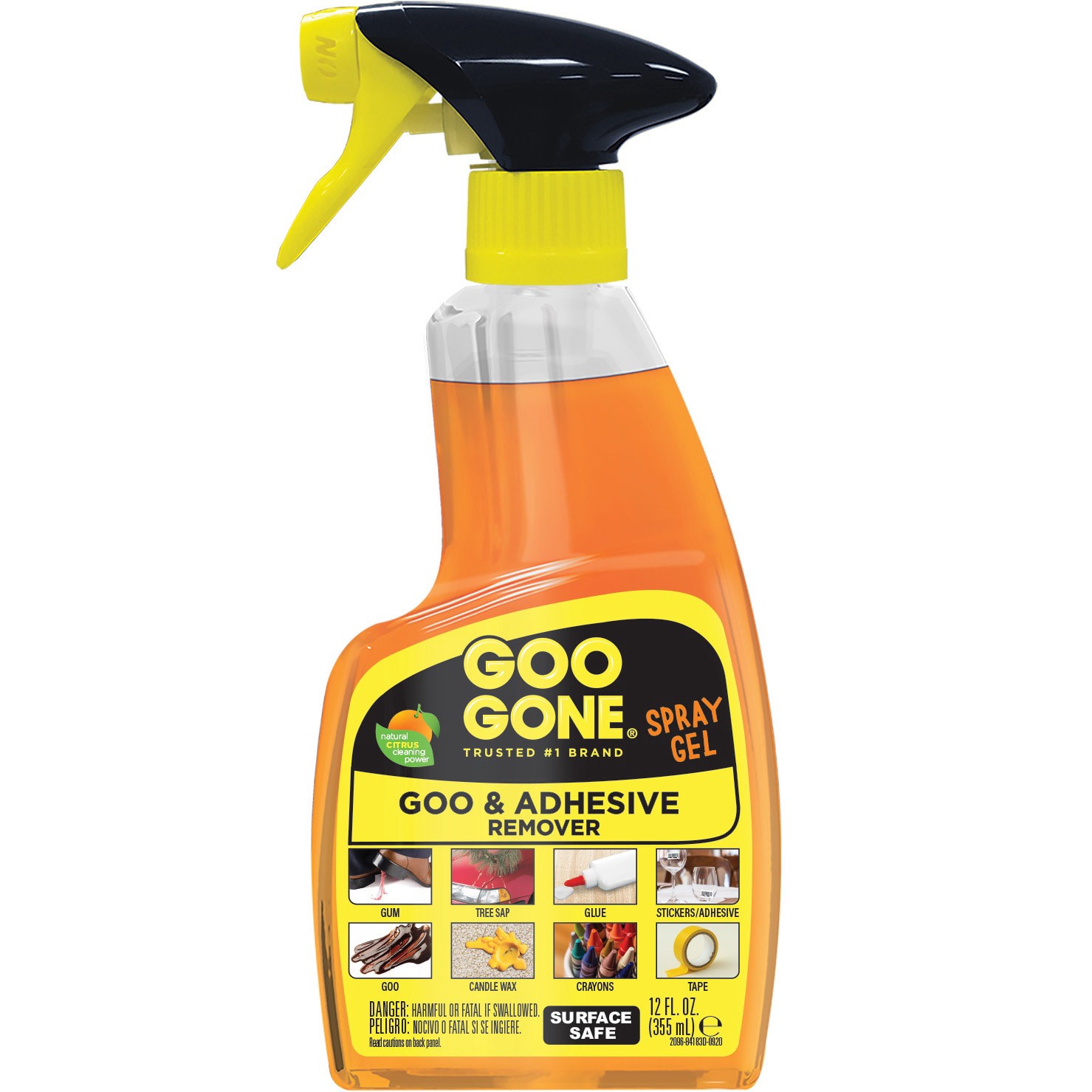 slide 1 of 6, Goo Gone Drip-Free Spray Gel Adhesive Remover, 1 ct