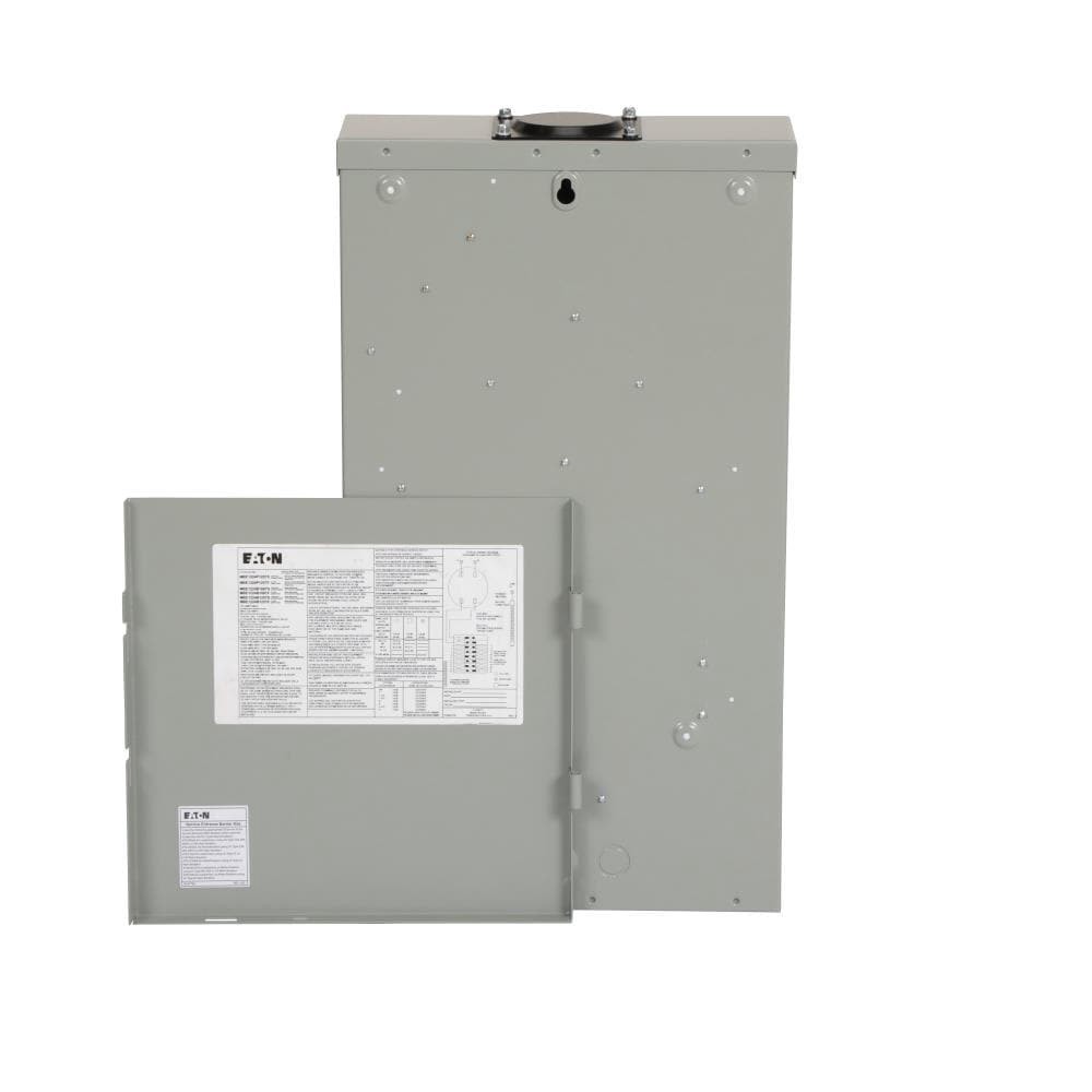 slide 4 of 6, Eaton Type BR 100 -Amp 12 -Spaces 24 -Circuit Outdoor Main Breaker Meter Combo Load Center, 1 ct