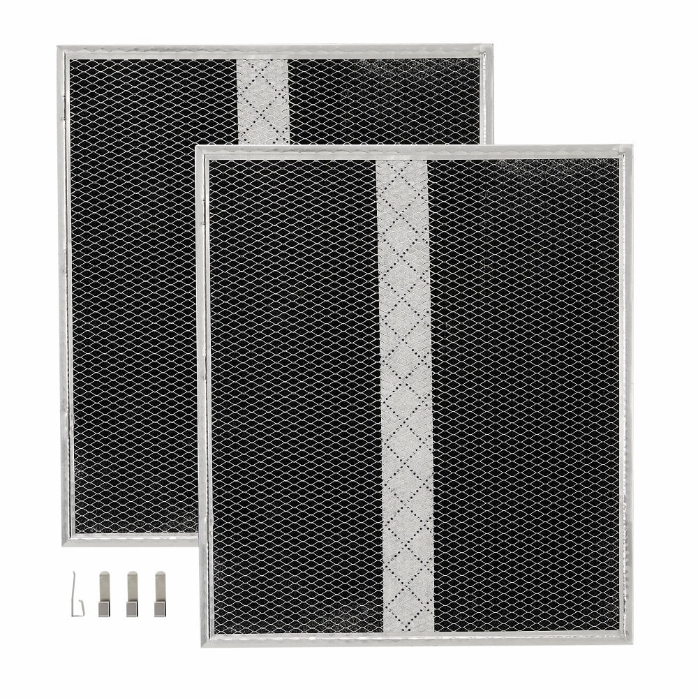 slide 2 of 5, Broan Duct-Free Undercabinet range hood Air filter 2 -Pack Metallic/Black, 1 ct