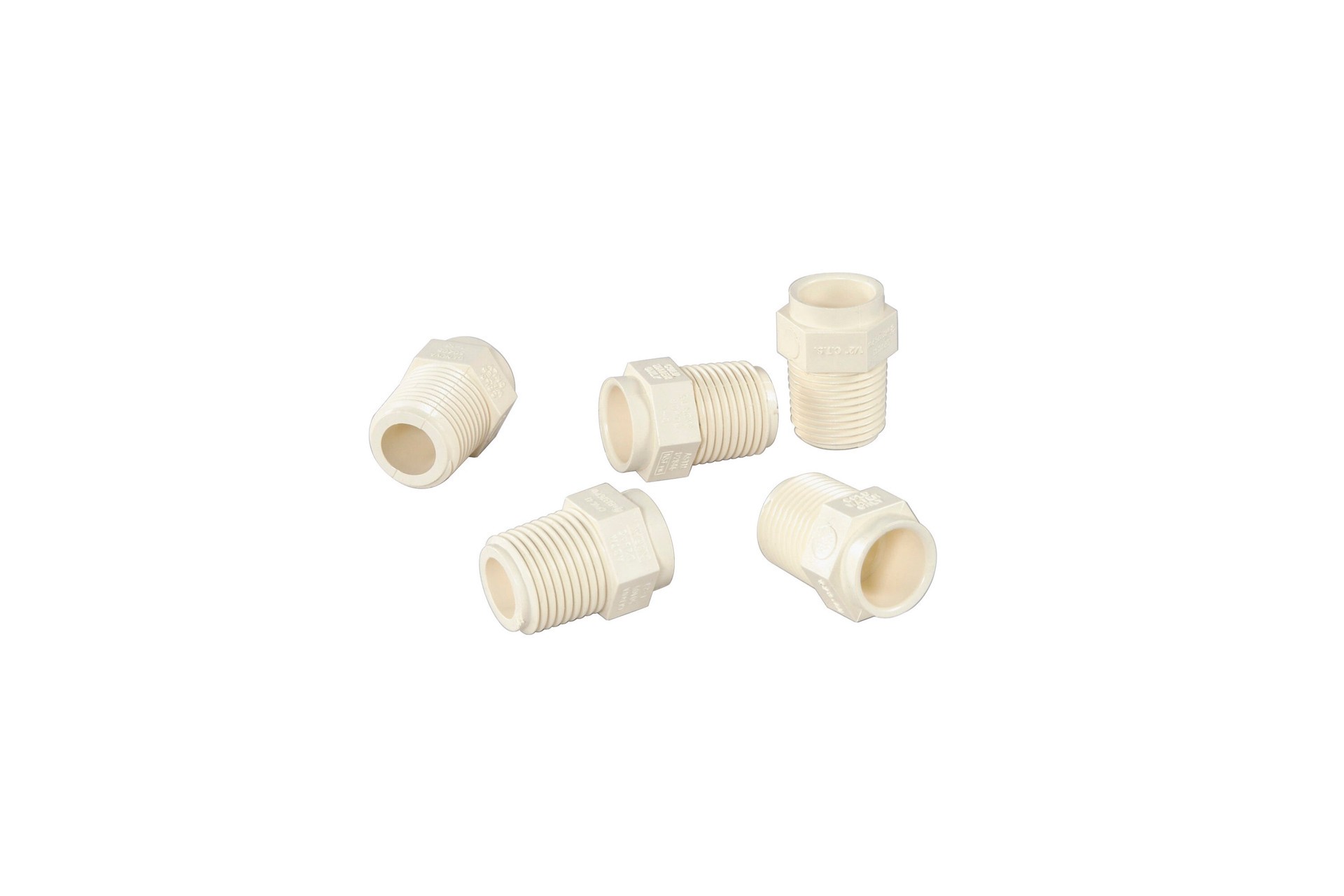 slide 3 of 5, Genova 1/2-in CPVC Male Adapter for Cold Water Applications, NSF Safety Listed, ASTM D2846 Approved, 1 ct