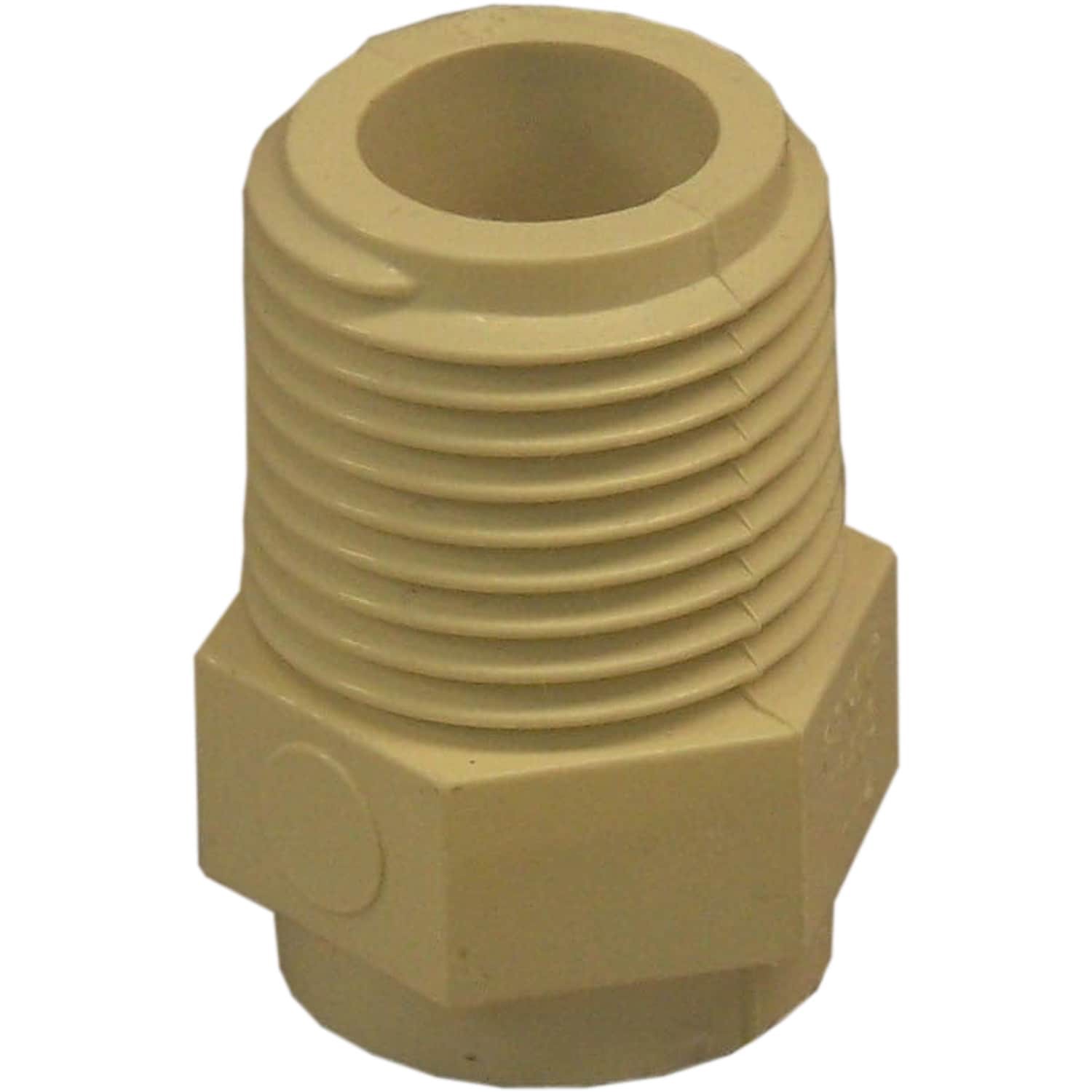 slide 1 of 5, Genova 1/2-in CPVC Male Adapter for Cold Water Applications, NSF Safety Listed, ASTM D2846 Approved, 1 ct