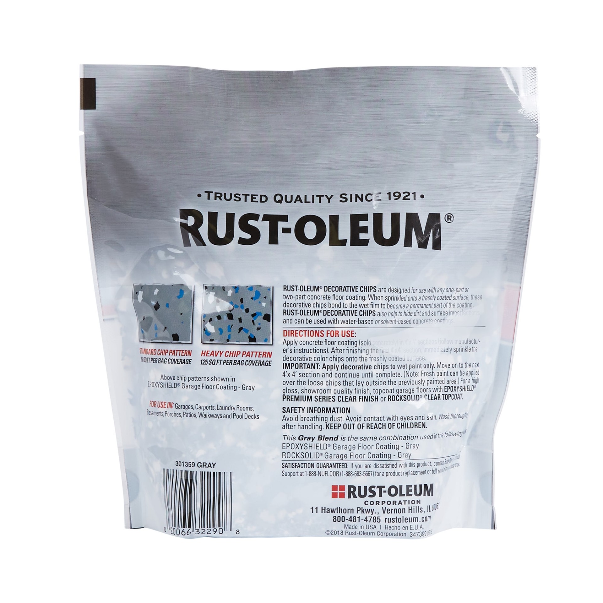 slide 2 of 6, Rust-Oleum Gray Interior/Exterior Concrete Additive ( Actual Net Contents: 16-oz ), 1 ct