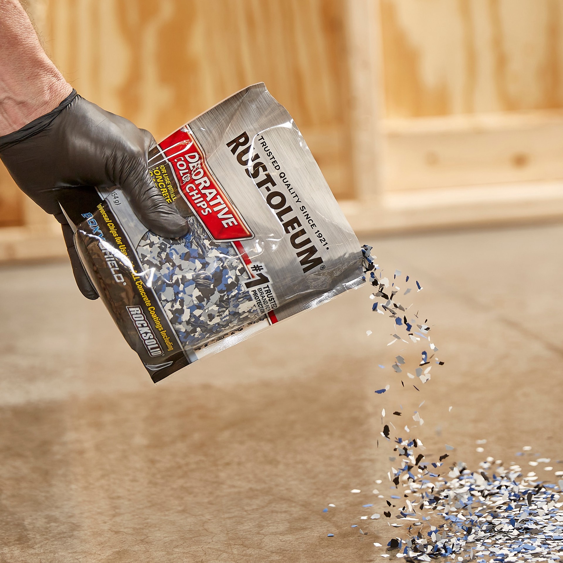 slide 3 of 6, Rust-Oleum Gray Interior/Exterior Concrete Additive ( Actual Net Contents: 16-oz ), 1 ct