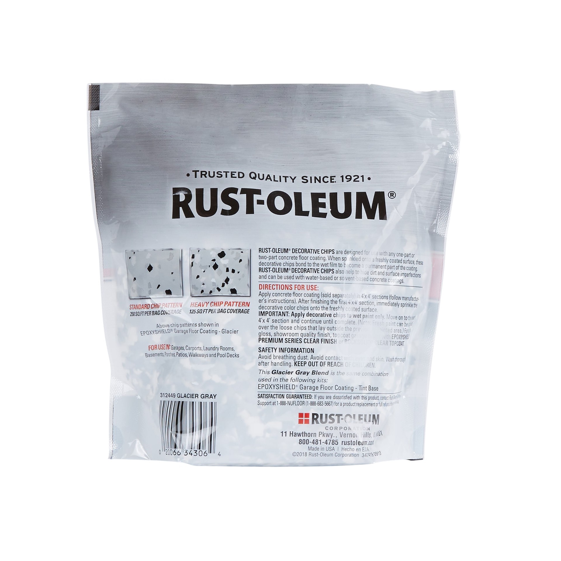 slide 2 of 6, Rust-Oleum Glacier Gray Interior/Exterior Concrete Additive ( Actual Net Contents: 16-oz ), 1 ct