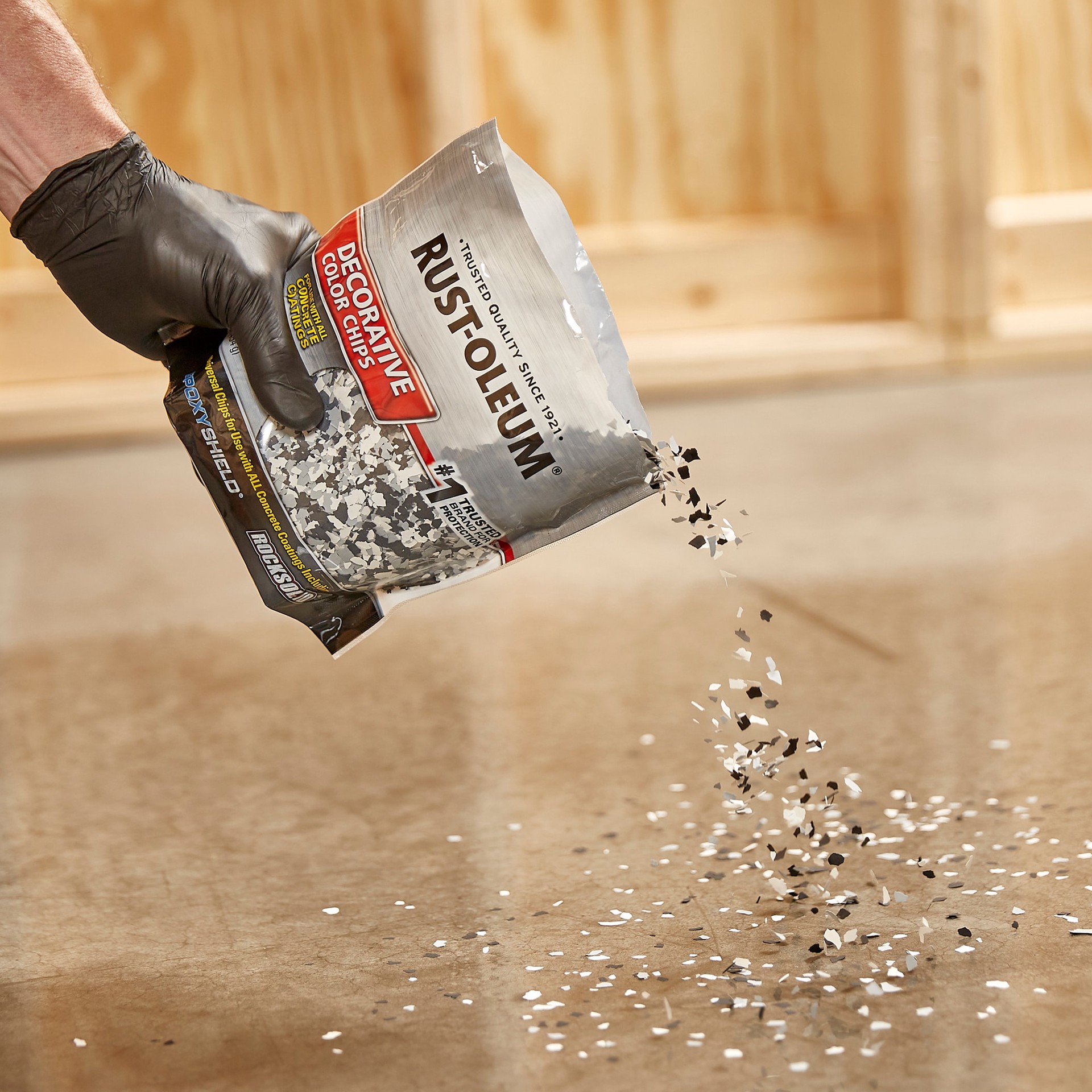 slide 3 of 6, Rust-Oleum Glacier Gray Interior/Exterior Concrete Additive ( Actual Net Contents: 16-oz ), 1 ct