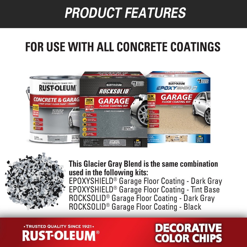 slide 6 of 6, Rust-Oleum Glacier Gray Interior/Exterior Concrete Additive ( Actual Net Contents: 16-oz ), 1 ct