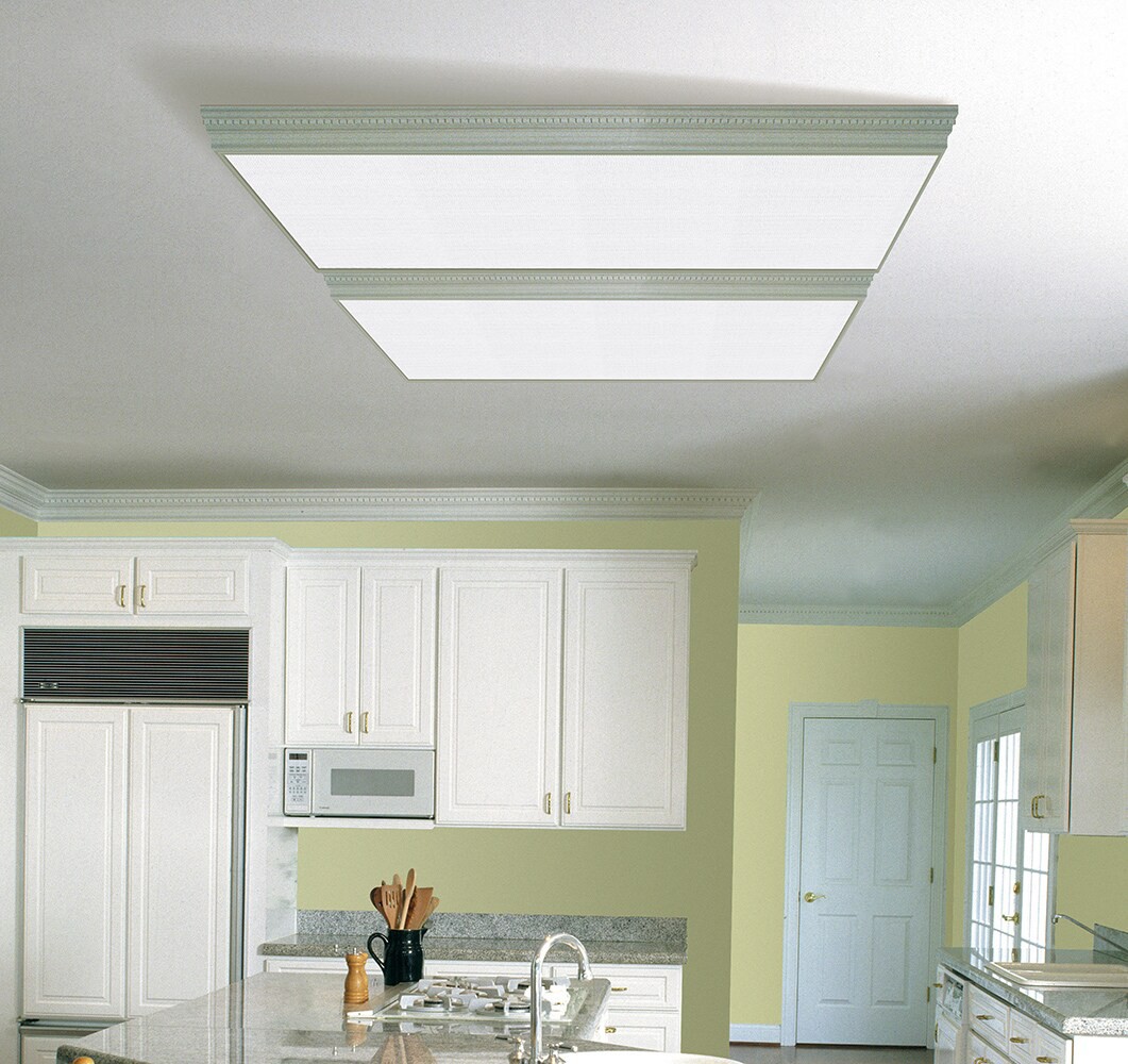 slide 3 of 3, FROST-GLAZE 24-in x 48-in 7.87-sq ft Prism Ceiling Light Panels, 1 ct