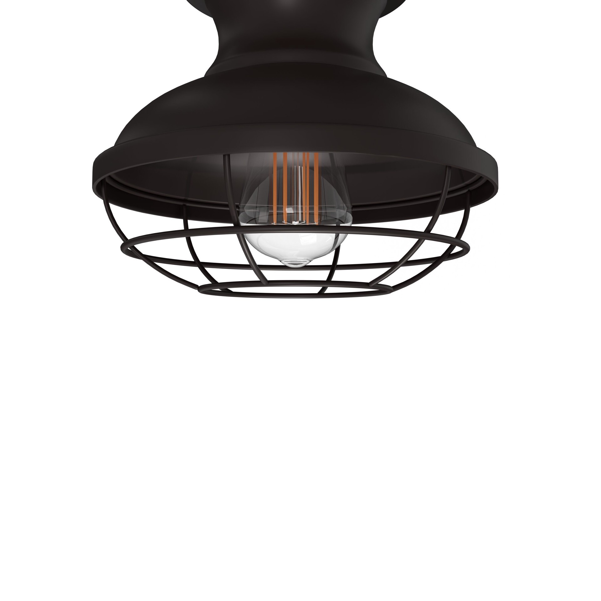 slide 6 of 6, allen + roth Yordan 1 -Light 8.5-in Matte Bronze Semi Flush Mount Light, 1 ct