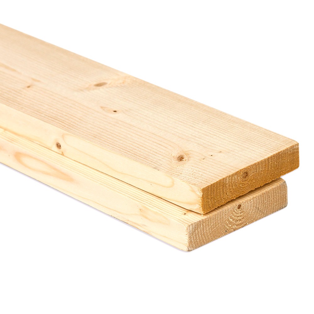 slide 5 of 5, RELIABILT 1-in x 3-in x 4-ft Unfinished #2 S4S Spruce pine fir Common Softwood Board, 1 ct