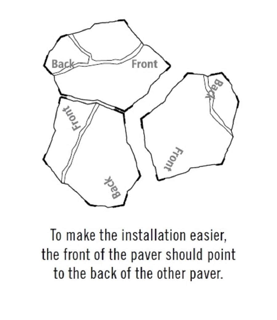 slide 6 of 6, Belgard 21.0-in L x 15.0-in W x 2.0-in H Irregular Smokey Mountain Concrete Patio stone, 1 ct