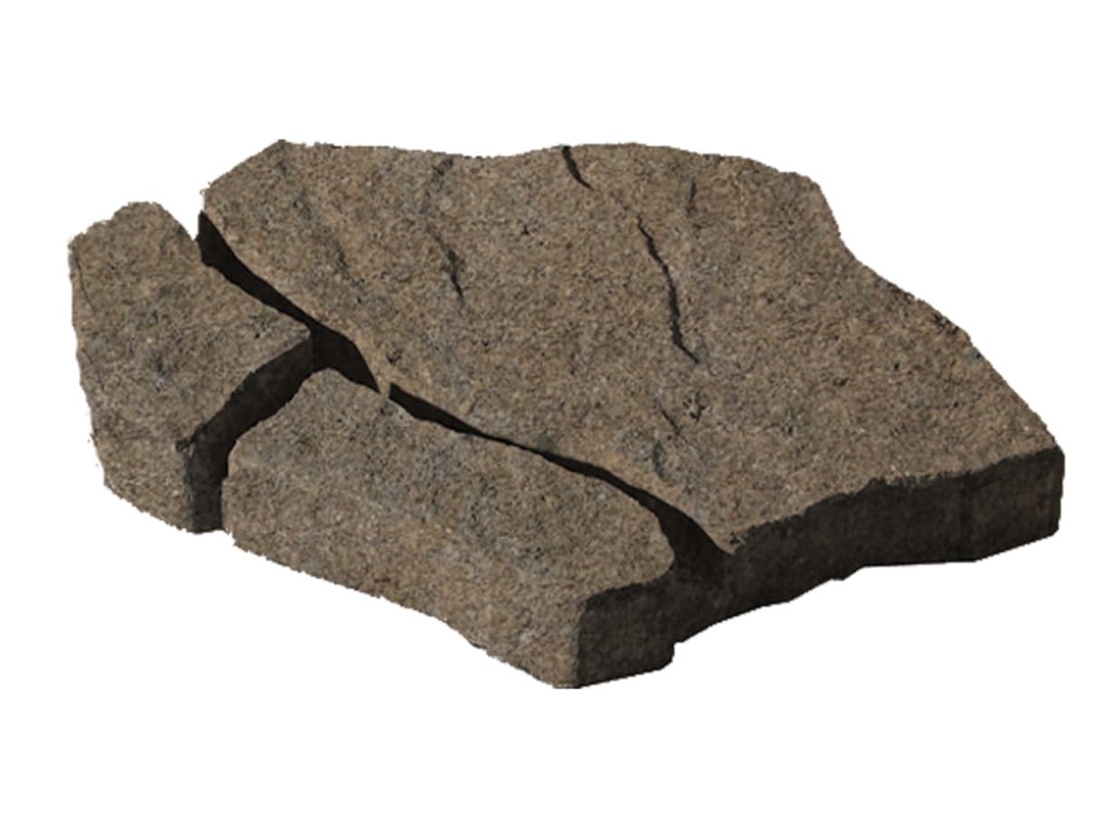 slide 1 of 6, Belgard 21.0-in L x 15.0-in W x 2.0-in H Irregular Smokey Mountain Concrete Patio stone, 1 ct
