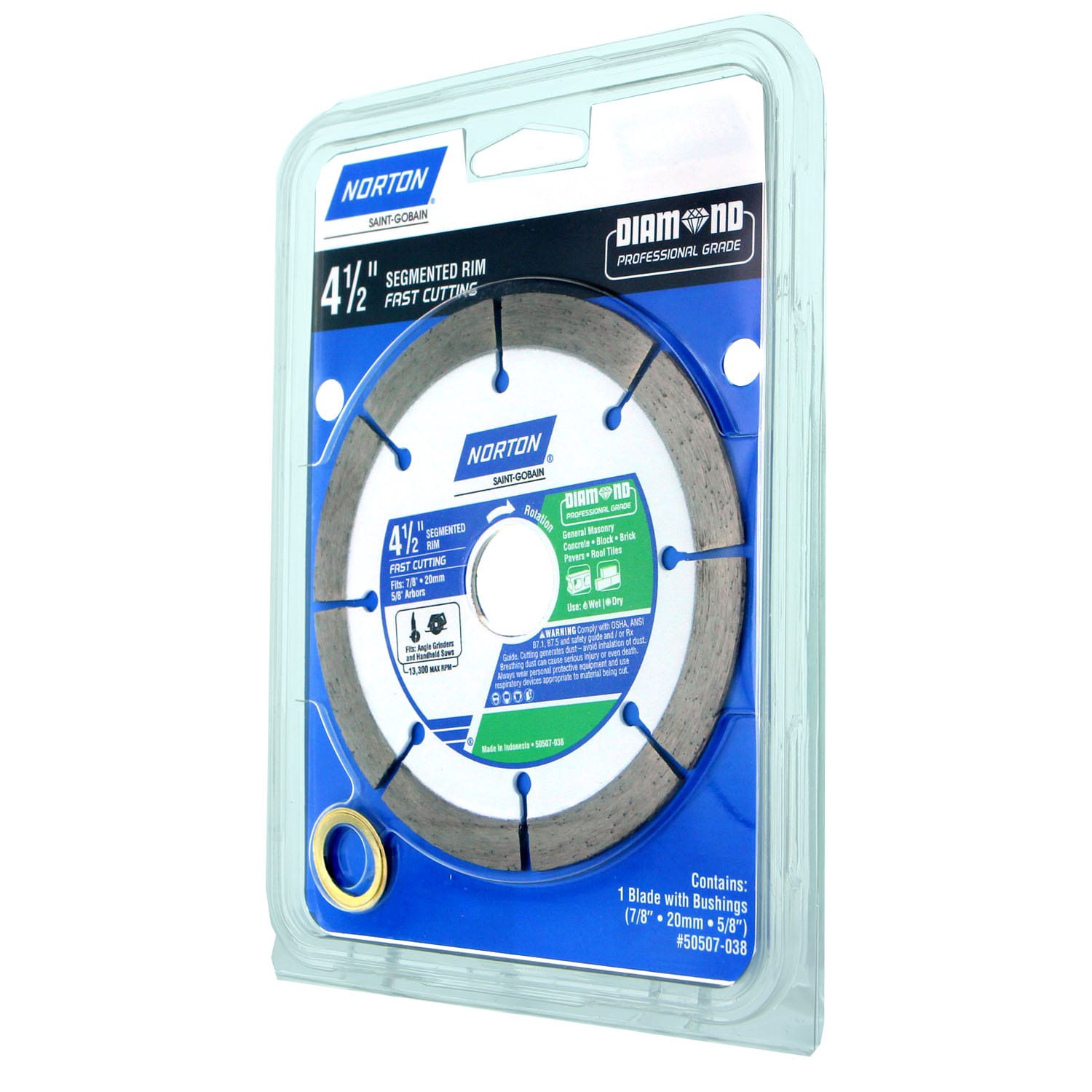 slide 4 of 4, Norton 4-1/2-in Wet/Dry Segmented Rim Diamond Saw Blade, 1 ct