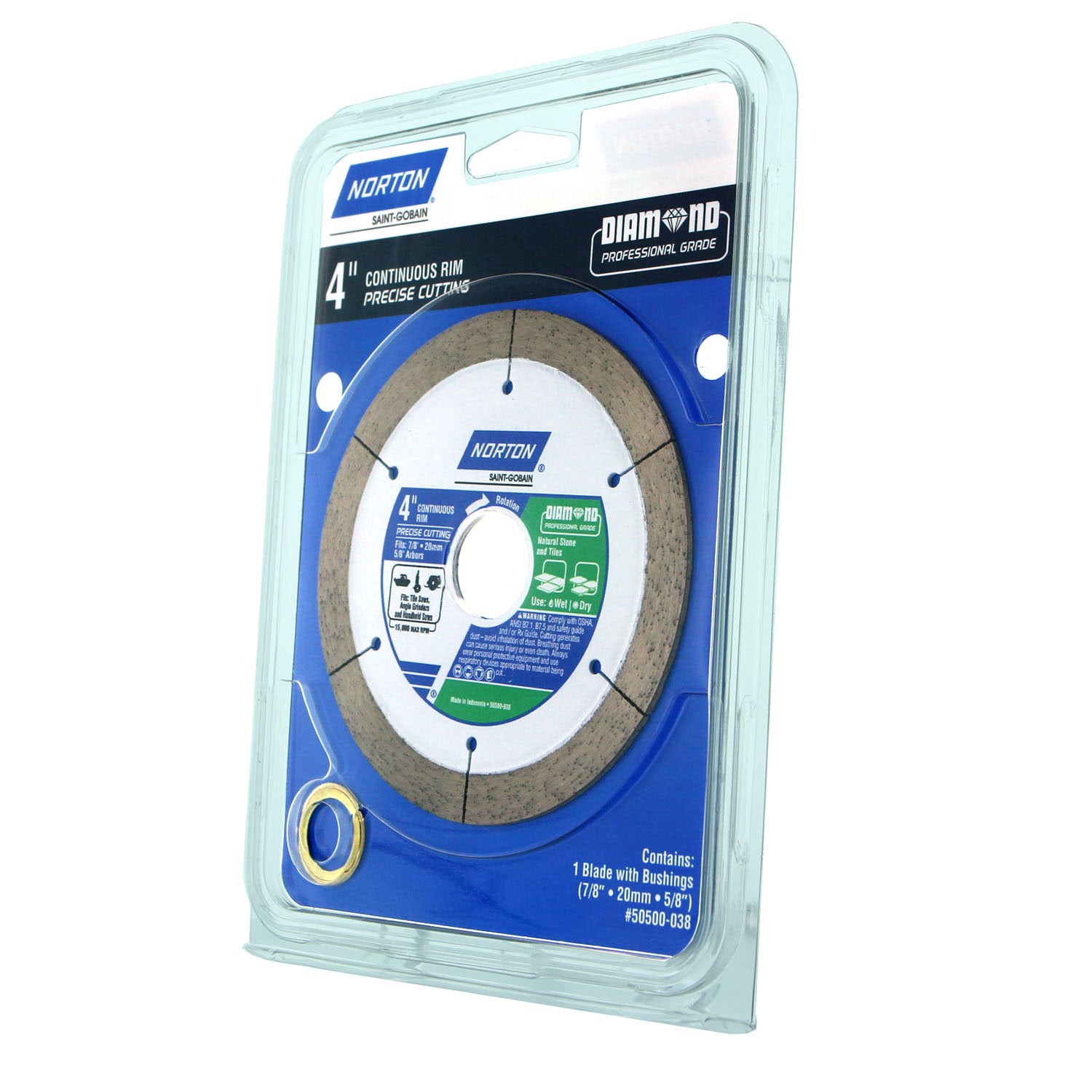 slide 4 of 4, Norton 4-in Wet/Dry Continuous Rim Diamond Saw Blade, 1 ct