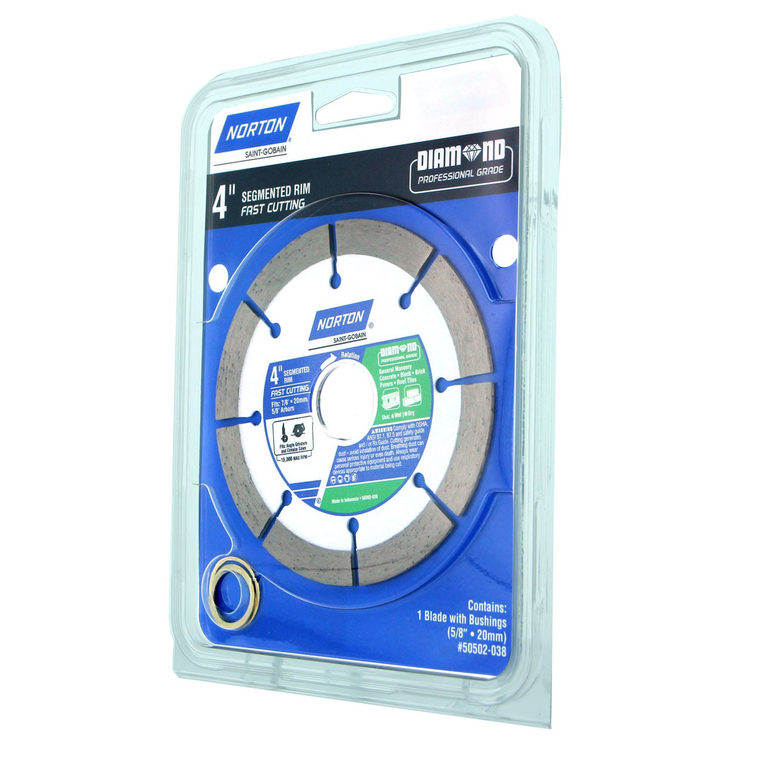 slide 4 of 4, Norton 4-in Wet/Dry Segmented Rim Diamond Saw Blade, 1 ct