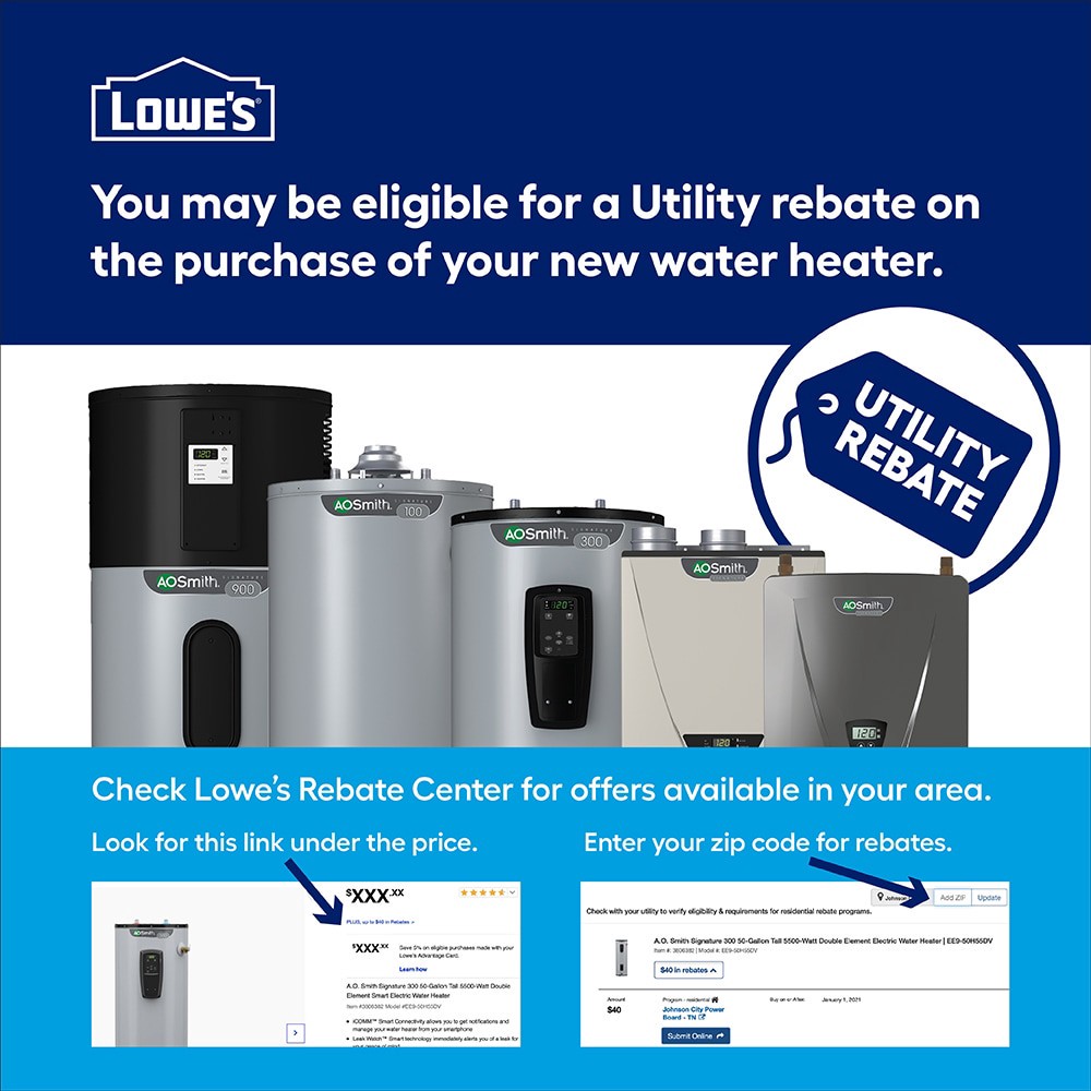 slide 2 of 4, A.O. Smith Signature 100 2.5-Gallon Compact 6-year Warranty 1440-Watt 1 Element Point Of Use Electric Water Heater, 1 ct