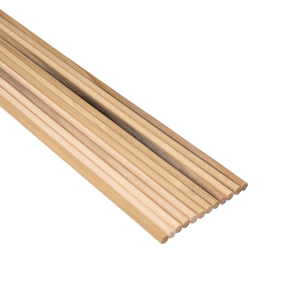 slide 5 of 6, Madison Mill 0.25-in dia x 12-in L Round Poplar Dowels 12 -Pack, 1 ct