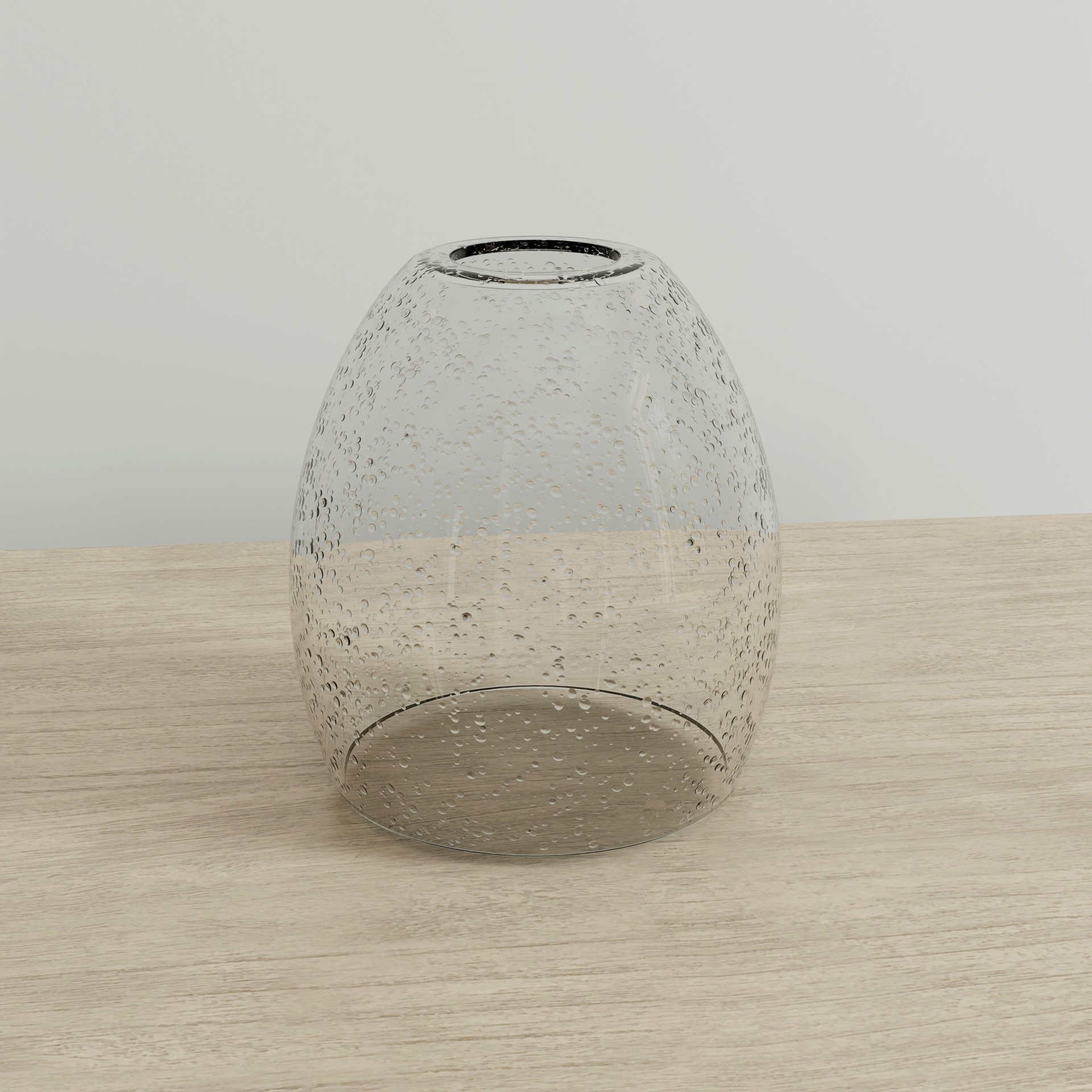 slide 2 of 6, Style Selections Mix and Match 5.375-in x 5-in Dome Clear Seeded Seeded glass Vanity light shade with 2-1/4-in Fitter, 1 ct