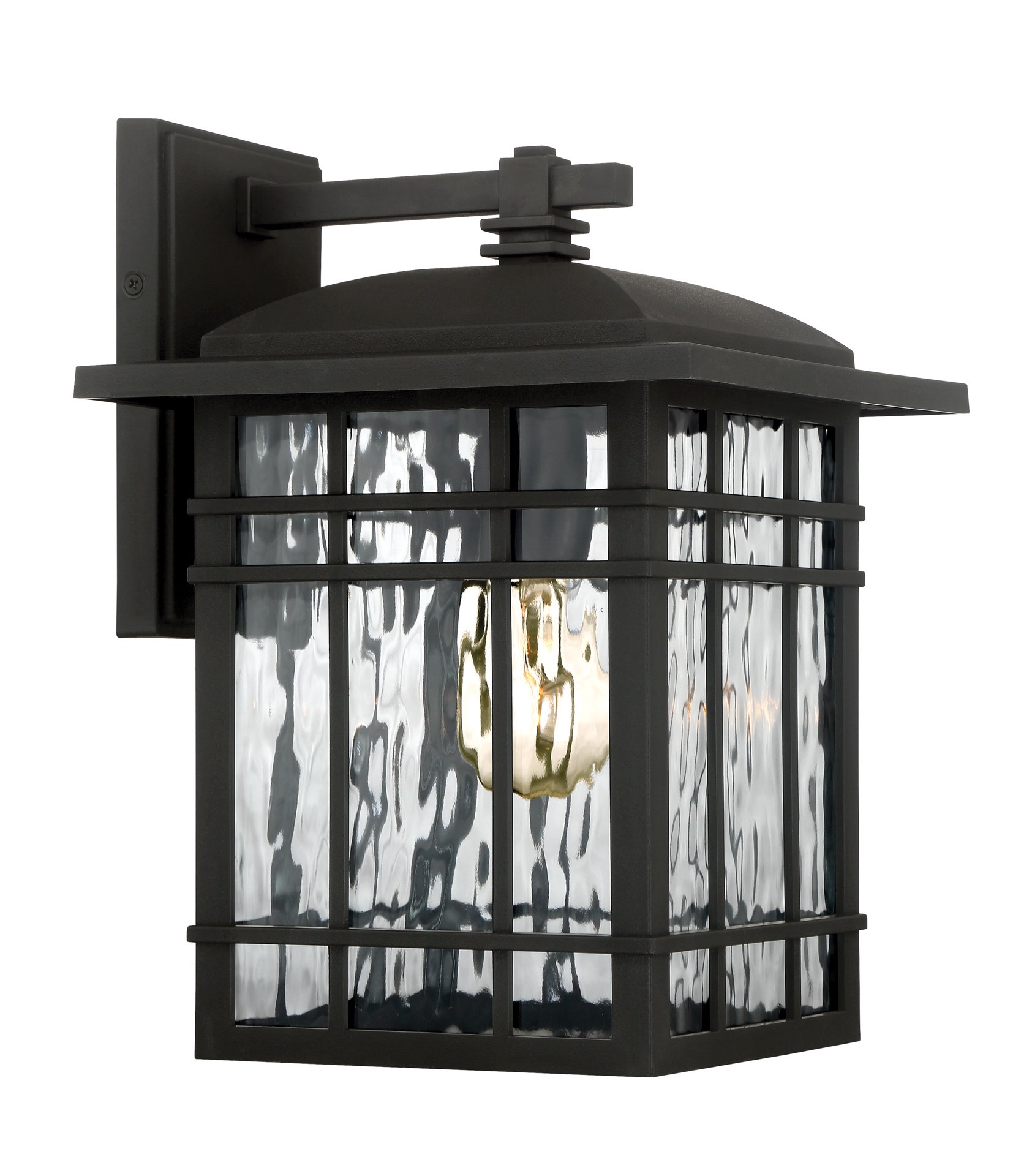 slide 4 of 6, Quoizel Canyon 1 -Light 12.75-in H Matte Black Hardwired Outdoor Wall Light, 1 ct