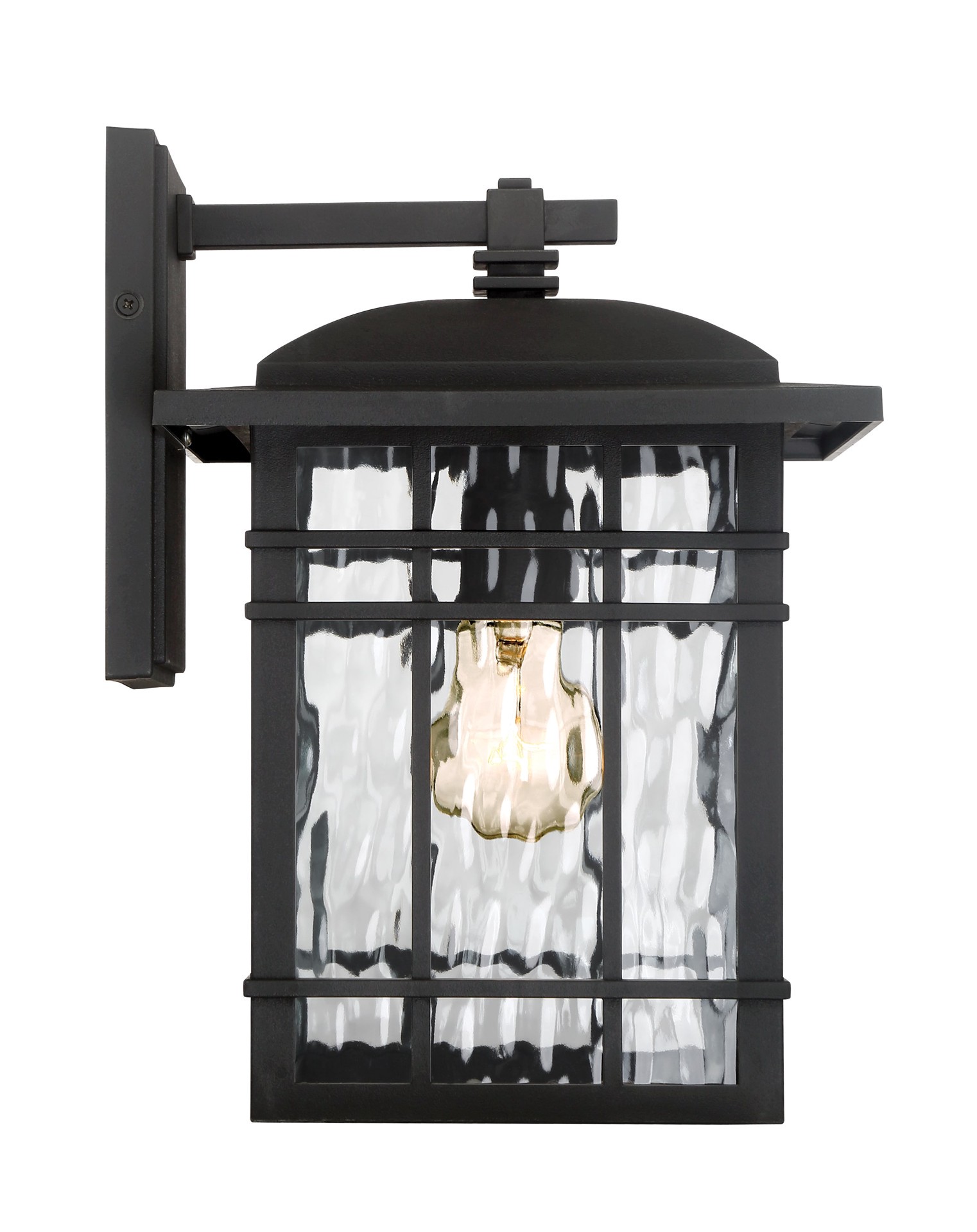 slide 5 of 6, Quoizel Canyon 1 -Light 12.75-in H Matte Black Hardwired Outdoor Wall Light, 1 ct