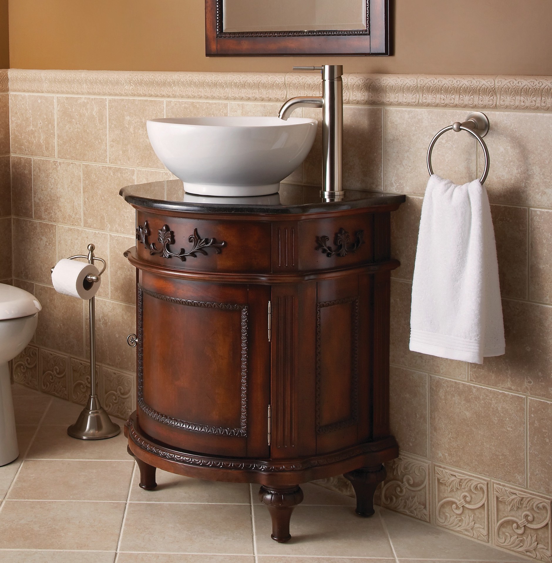 slide 3 of 5, Moen Sage Brushed Nickel Wall mount Single Towel Ring, 1 ct