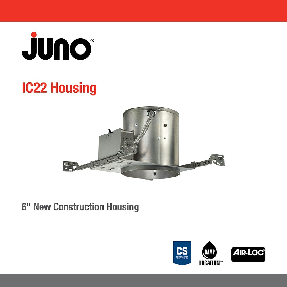 slide 3 of 6, Juno Remodel Airtight IC 6.0-in Recessed Light Housing, 1 ct