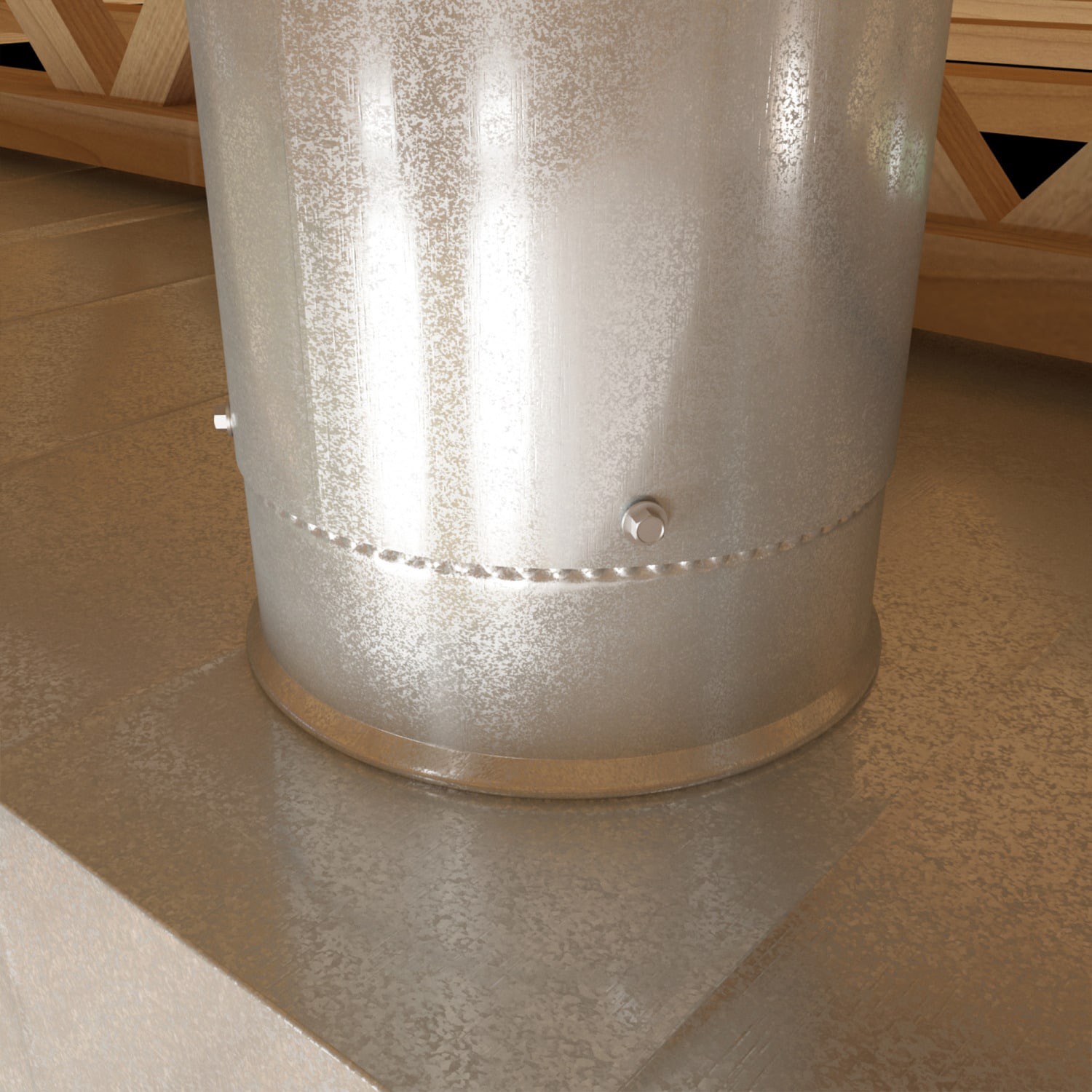 slide 4 of 6, IMPERIAL 10-in 28 Gauge Galvanized steel Round Duct starting collar, 1 ct