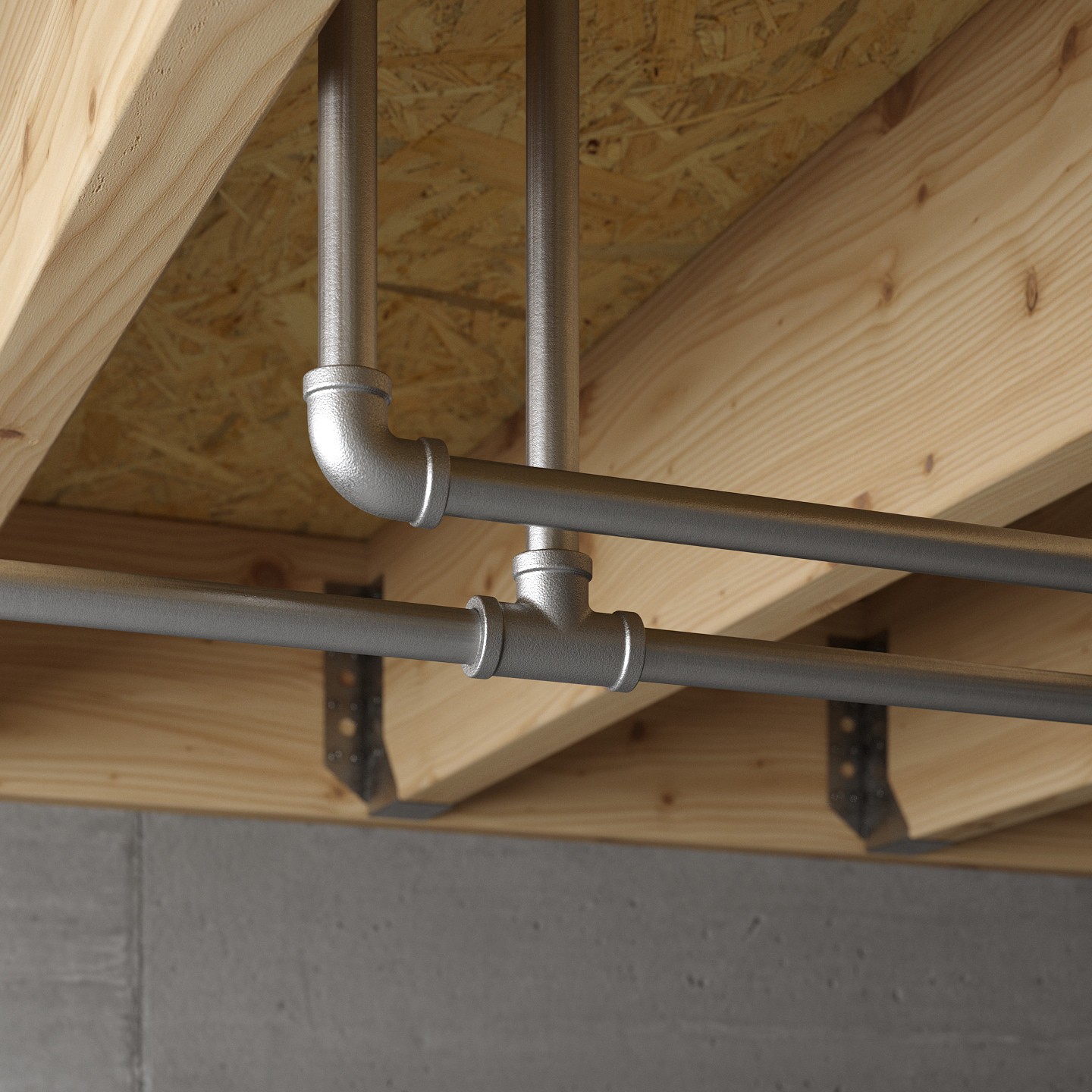 slide 6 of 6, Southland 1-in x 60-in Galvanized Pipe, 1 ct