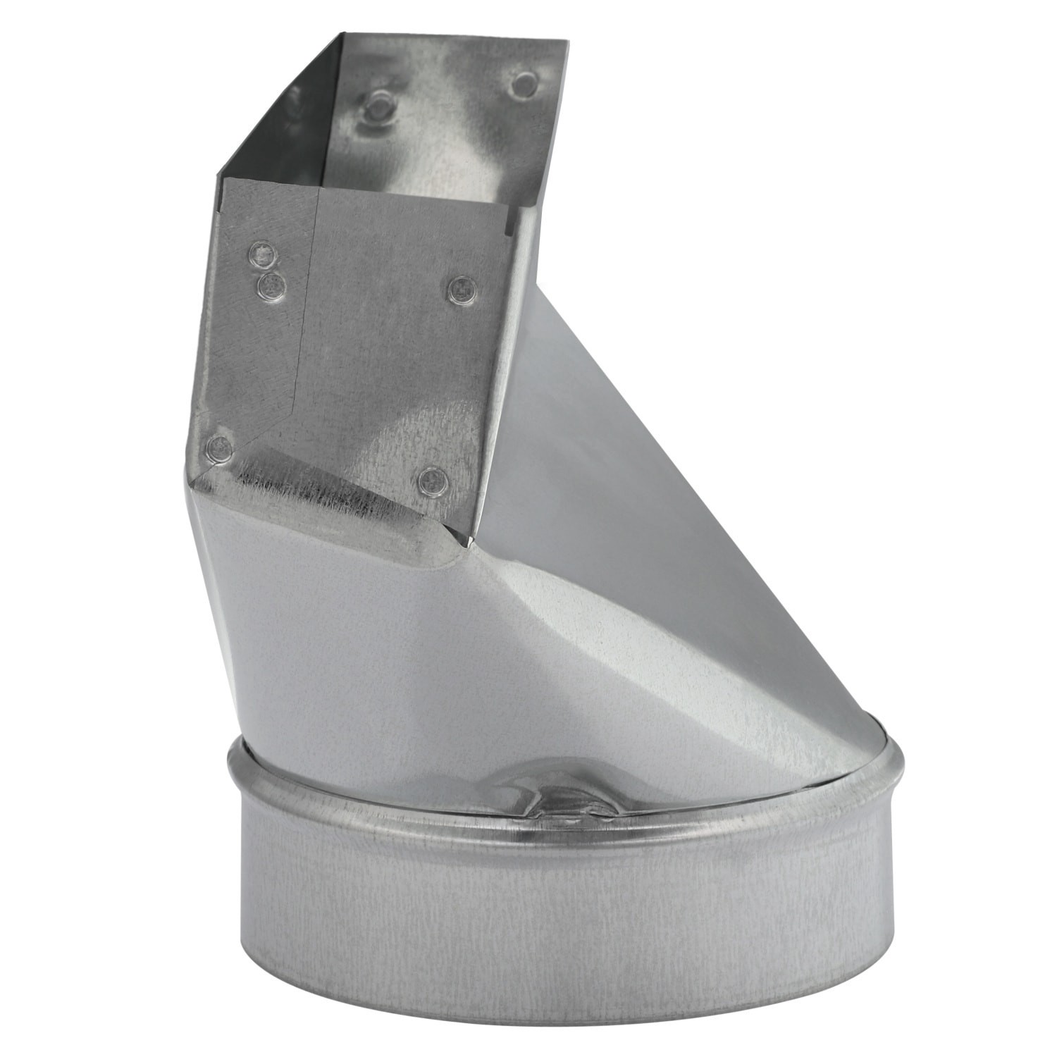 slide 3 of 6, IMPERIAL 6-in 30 Gauge Galvanized steel Round Straight register Duct boot, 1 ct