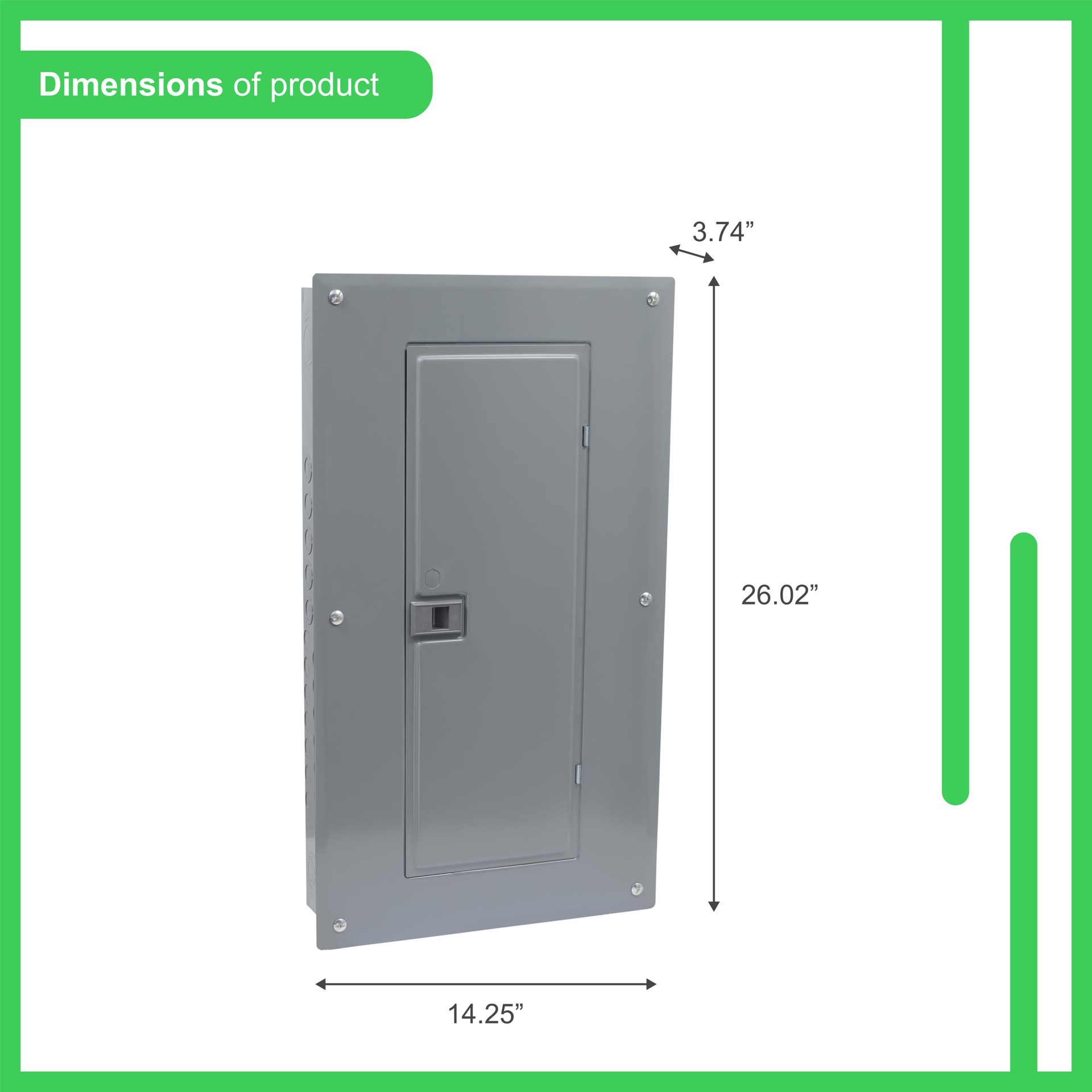 slide 2 of 6, Square D Homeline 125 -Amp 24 -Spaces 48 -Circuit Indoor Main Lug Plug-On Neutral Load Center, 1 ct