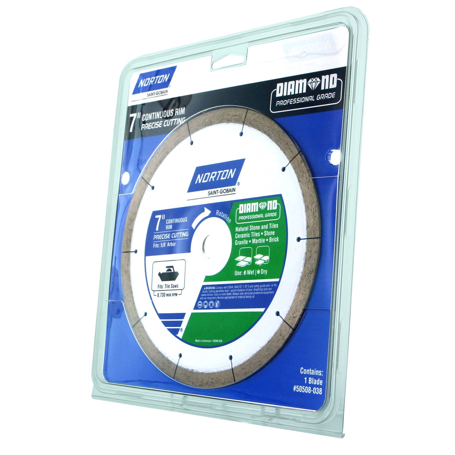 slide 4 of 4, Norton 7-in Wet/Dry Continuous Rim Diamond Saw Blade, 1 ct