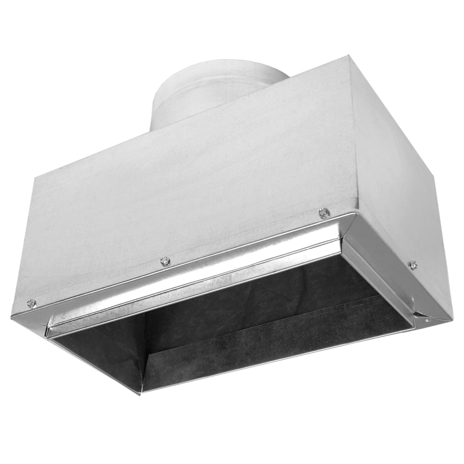 slide 6 of 6, IMPERIAL 6-in 30 Gauge Galvanized steel Rectangle Straight register Duct boot, 1 ct