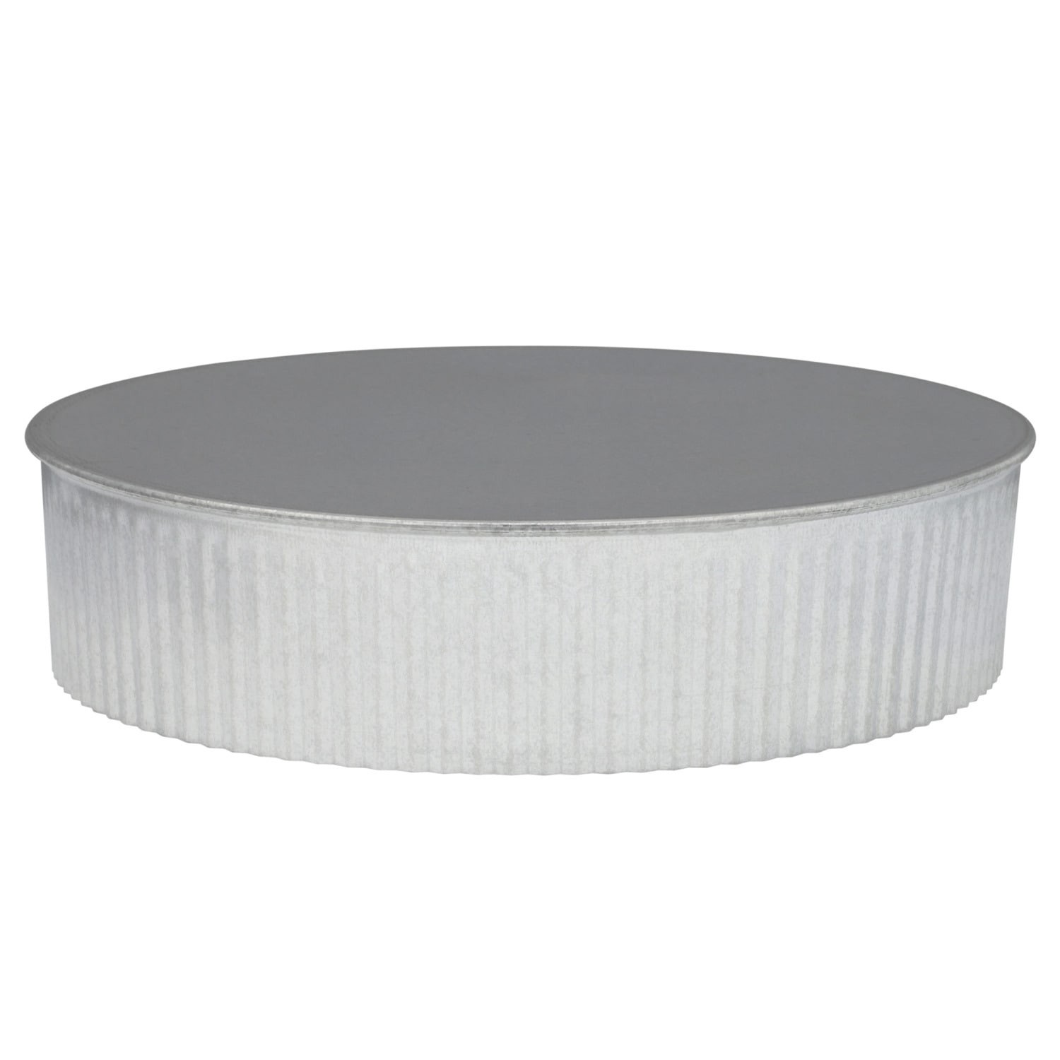 slide 2 of 6, IMPERIAL 8.25-in x 8.25-in Galvanized steel 8.0-in Dia Round Duct End Cap, 1 ct