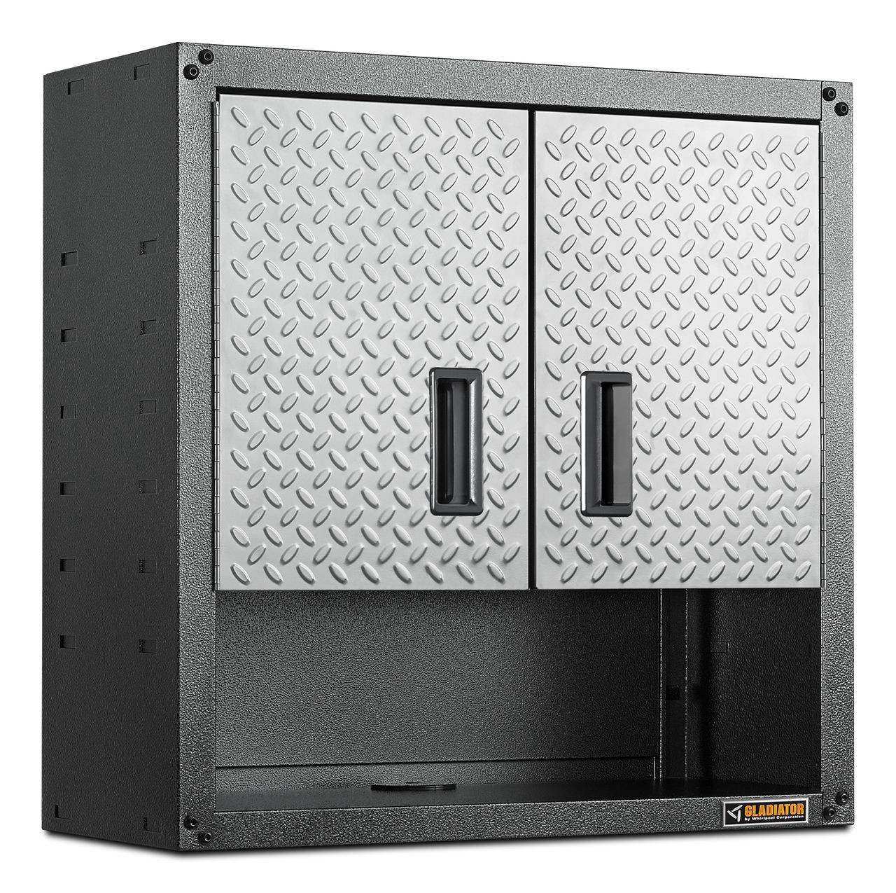 slide 3 of 6, Gladiator Ready-to-Assemble 3/4 Door Wall GearBox 28-in W x 28-in H x 12-in D Wall-mounted Steel Garage Cabinet in Gray, 1 ct
