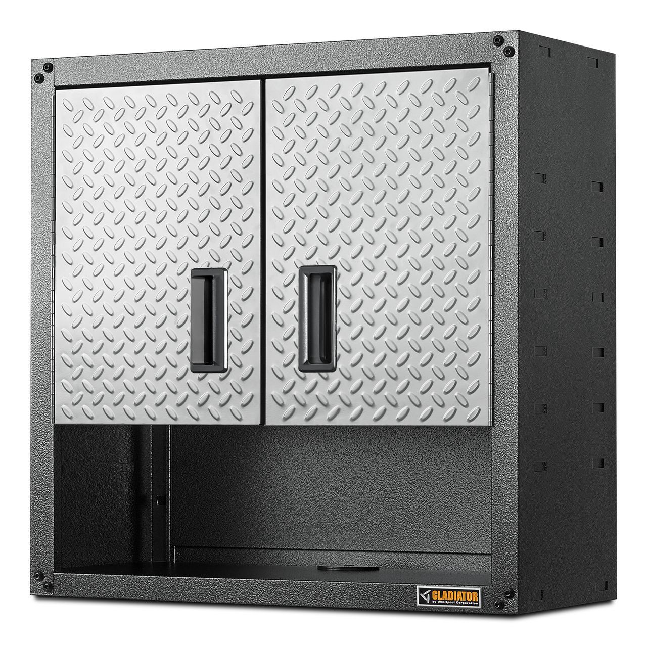 slide 4 of 6, Gladiator Ready-to-Assemble 3/4 Door Wall GearBox 28-in W x 28-in H x 12-in D Wall-mounted Steel Garage Cabinet in Gray, 1 ct