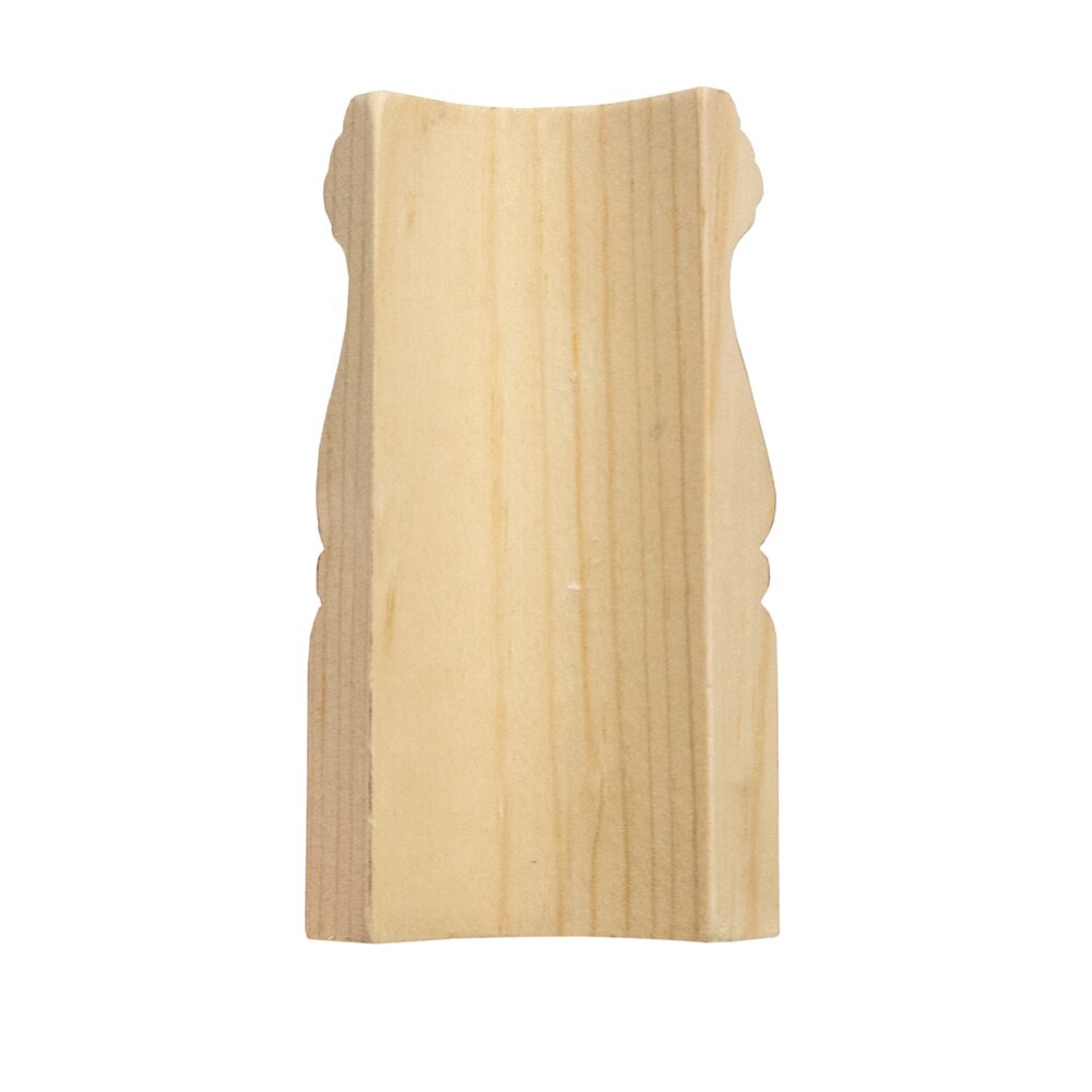 slide 5 of 6, RELIABILT 4-in x 15/32-in Interior Unfinished 3083 Radius corner Baseboard Moulding Block, 1 ct