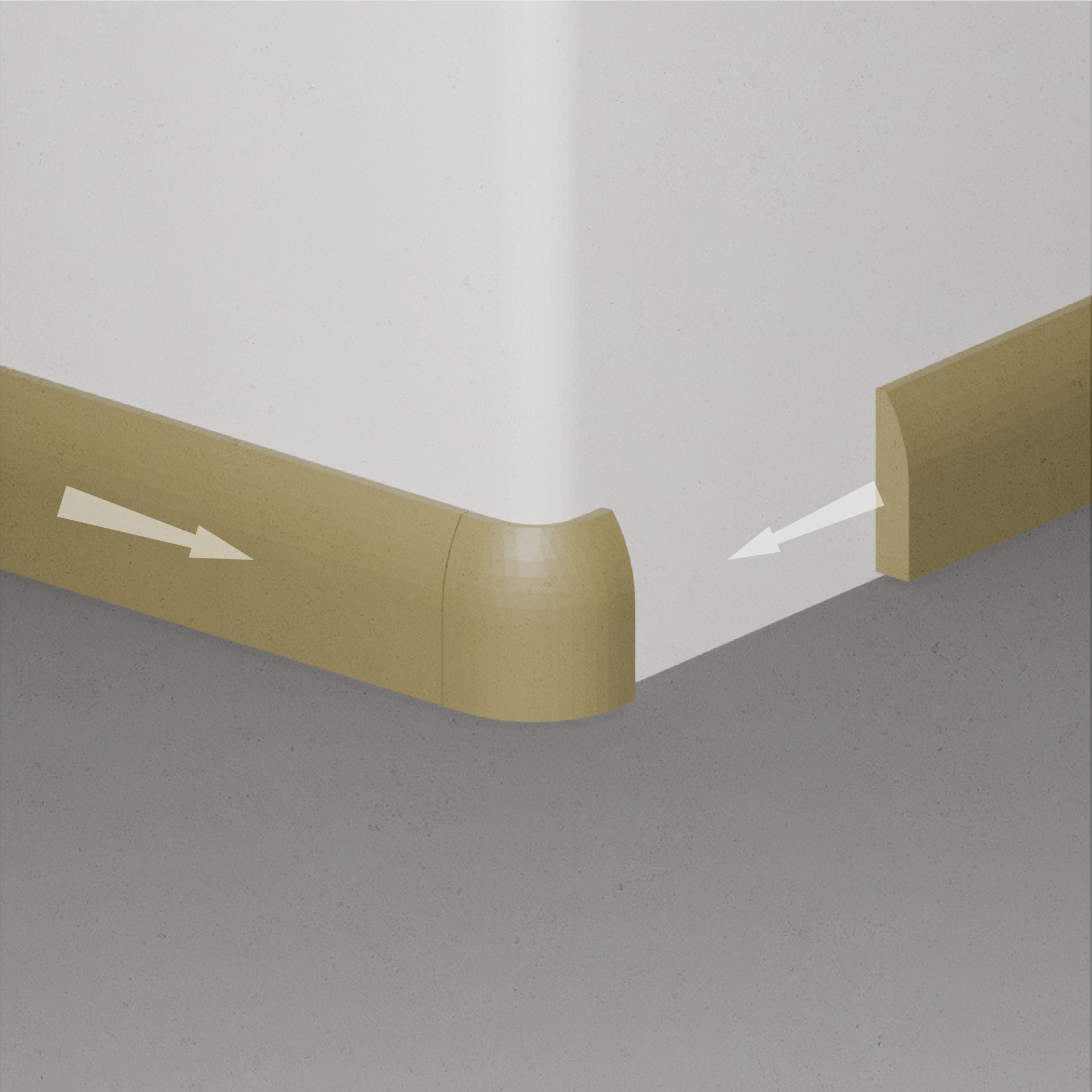 slide 6 of 6, RELIABILT 2-1/4-in x 1/2-in Interior Unfinished 3726 Outside corner Baseboard Moulding Block, 1 ct