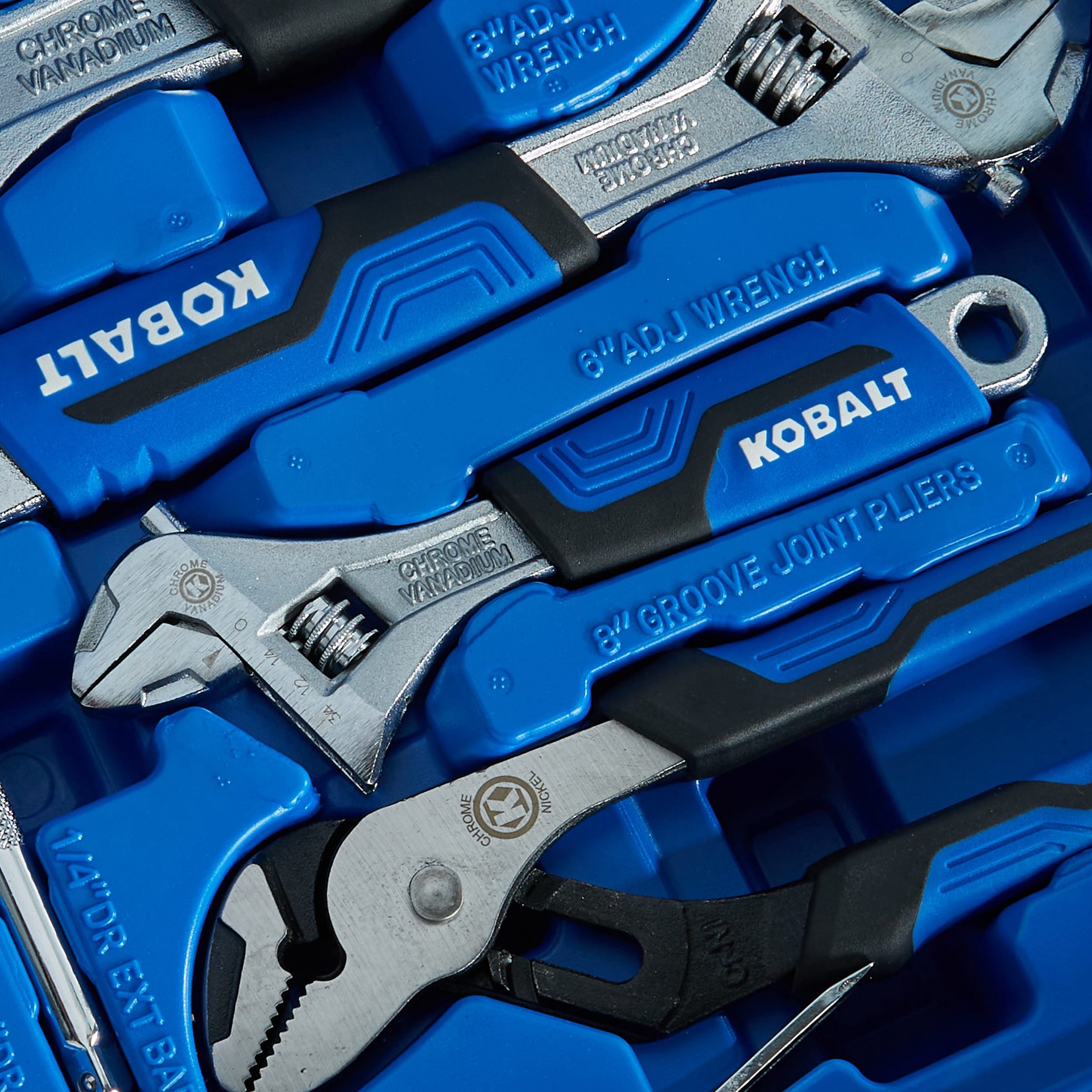 slide 4 of 6, Kobalt 100 -Piece Chrome Household Tool Set with Hard Case, 1 ct