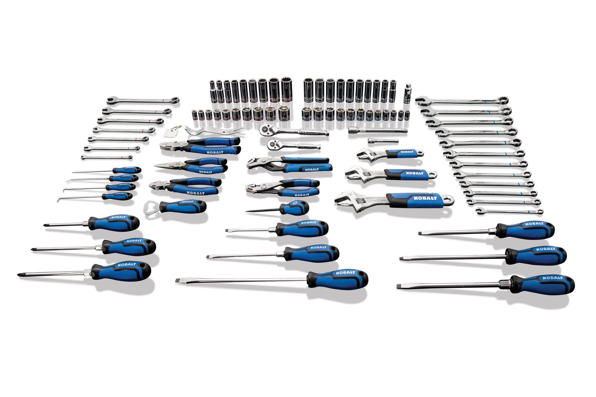 slide 6 of 6, Kobalt 100 -Piece Chrome Household Tool Set with Hard Case, 1 ct