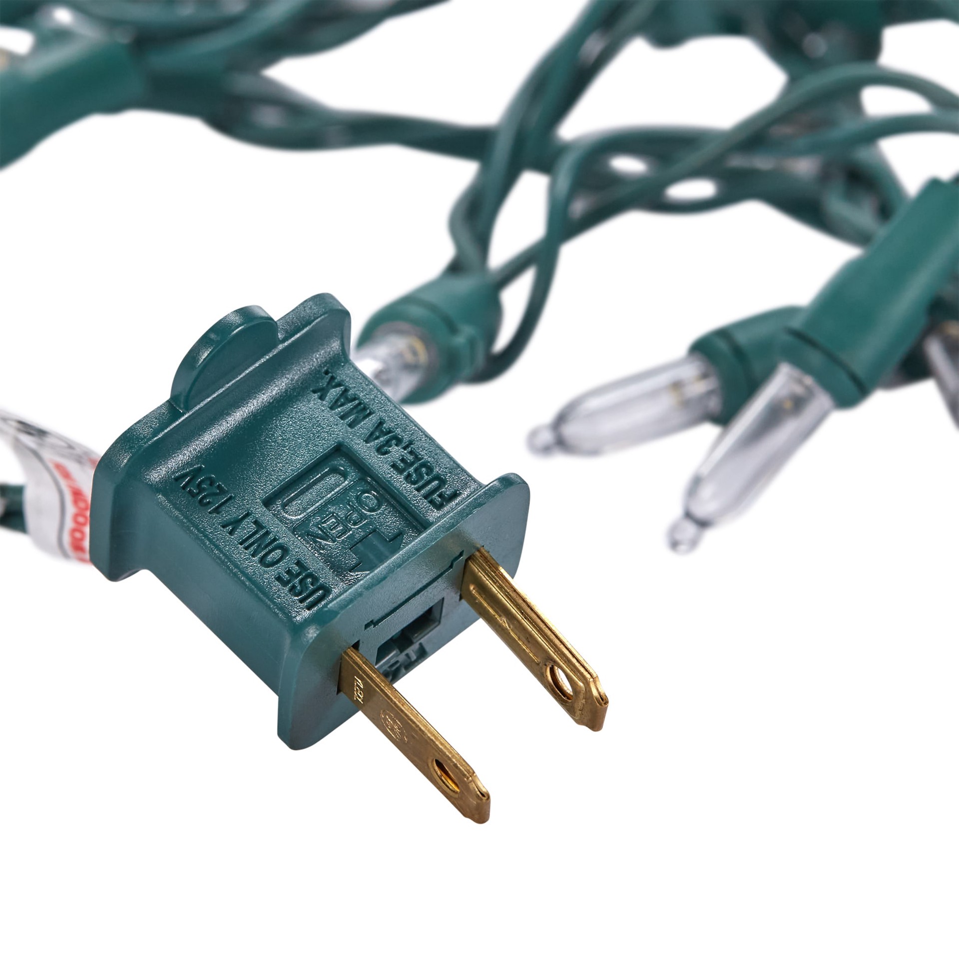 slide 4 of 6, GE StayBright 50 -Count 12.2-ft White LED Plug-In Christmas String Lights, 