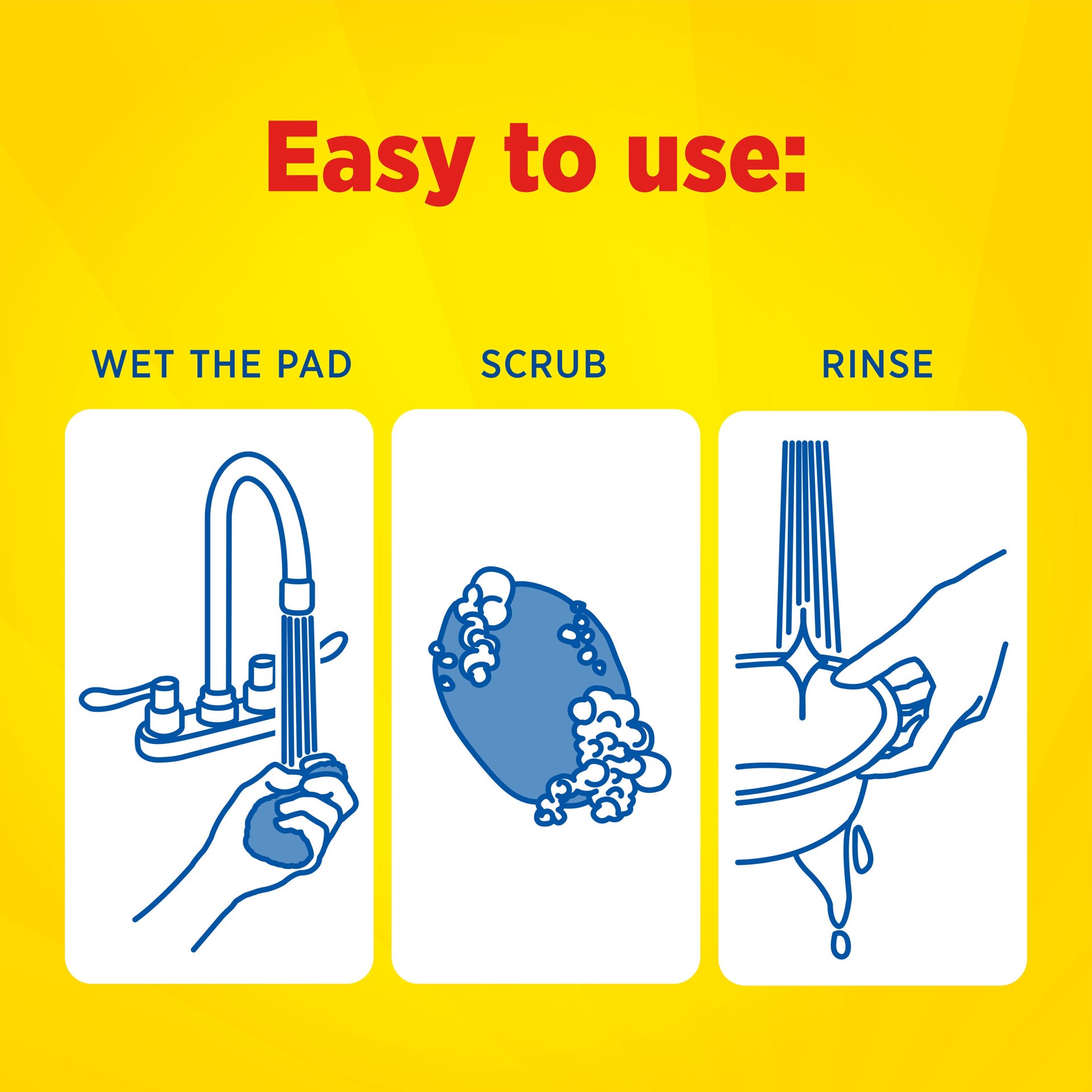 slide 4 of 6, SOS Steel wool Scouring soap pad 18 -Pack, 1 ct