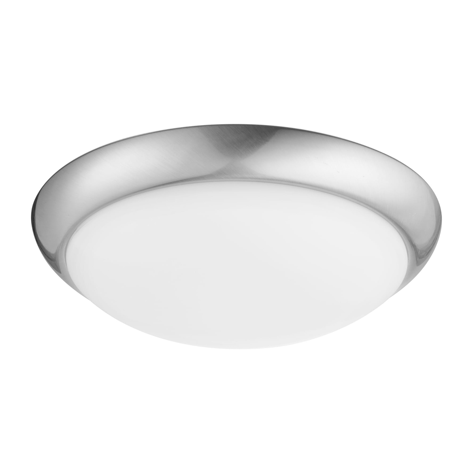 slide 2 of 6, Project Source 1 -Light 13-in Brushed Nickel Integrated LED Flush Mount Light, 1 ct