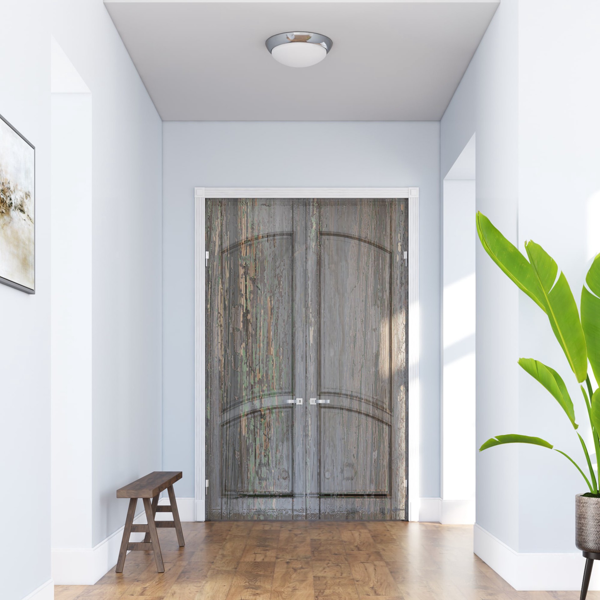 slide 4 of 6, Project Source 1 -Light 13-in Brushed Nickel Integrated LED Flush Mount Light, 1 ct